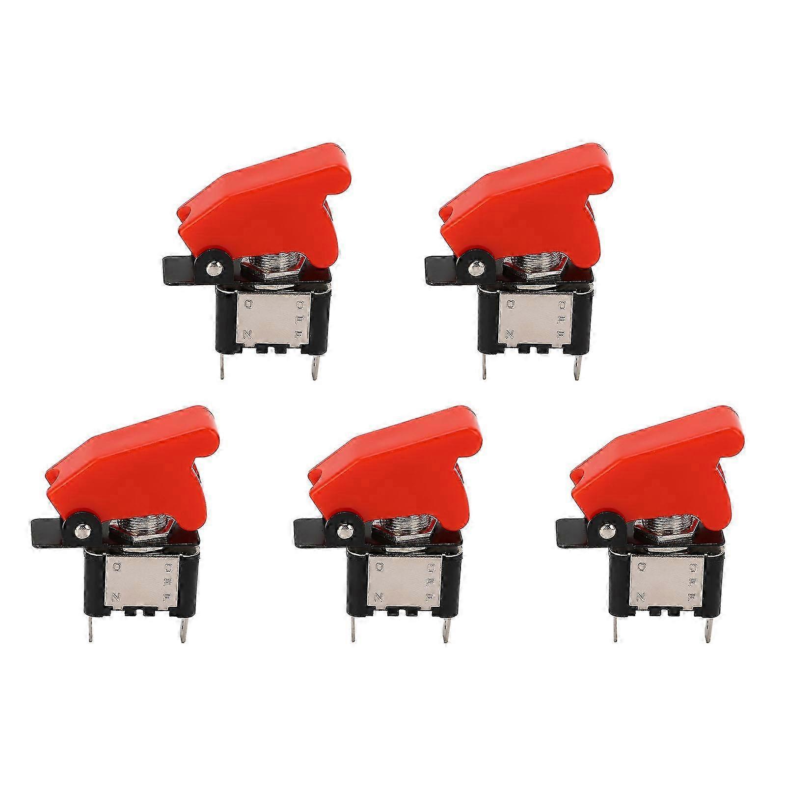12v Dc 25a 2-poliger Wasserdichter Wippschalter, 5er-pack, Für Boote Und Fahrzeuge, Robuster Marineschalter