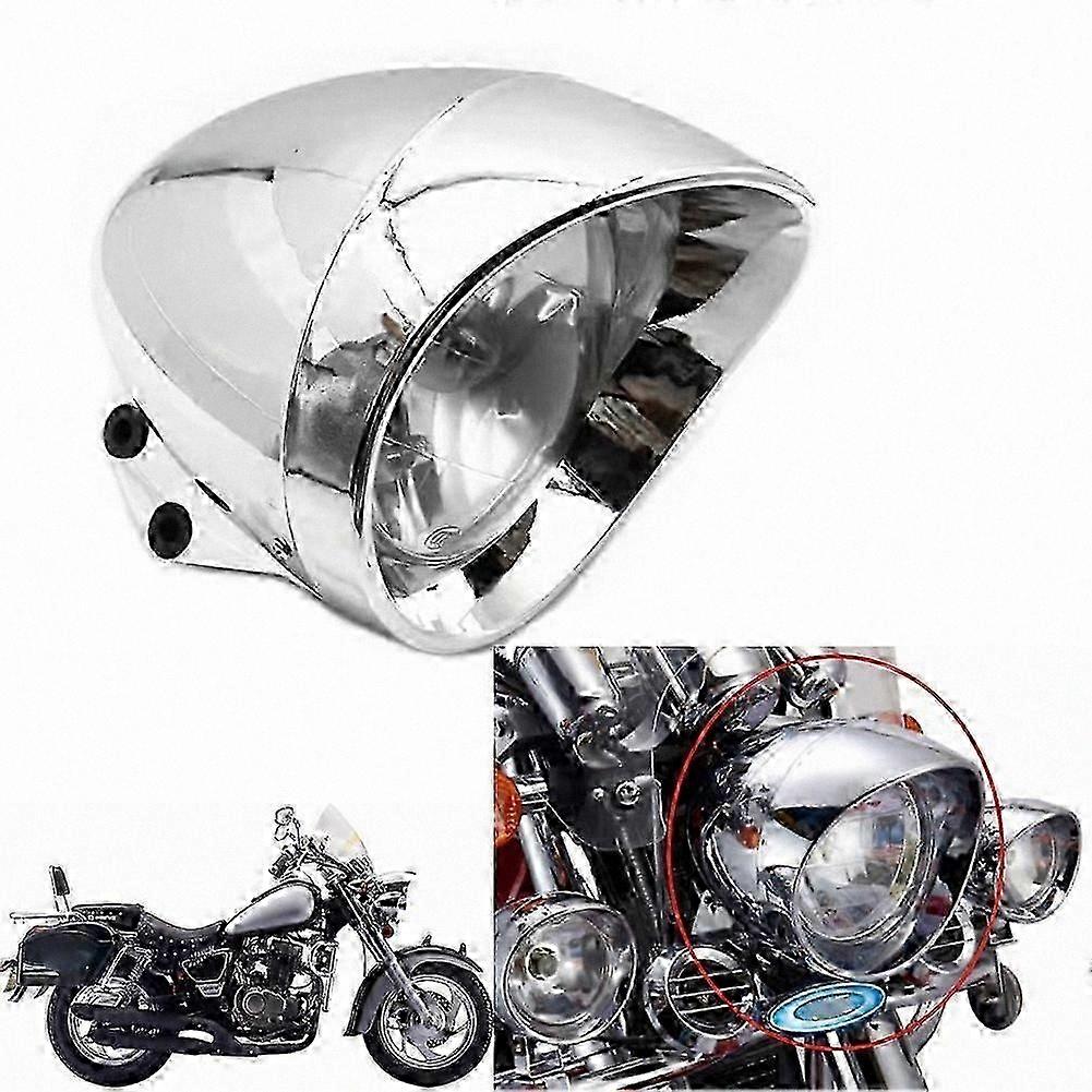 65-mm-halogen-motorradscheinwerfer, Bullet-design, Kompatibel Mit Verschiedenen 150-cm³-rollern Und Cruisern