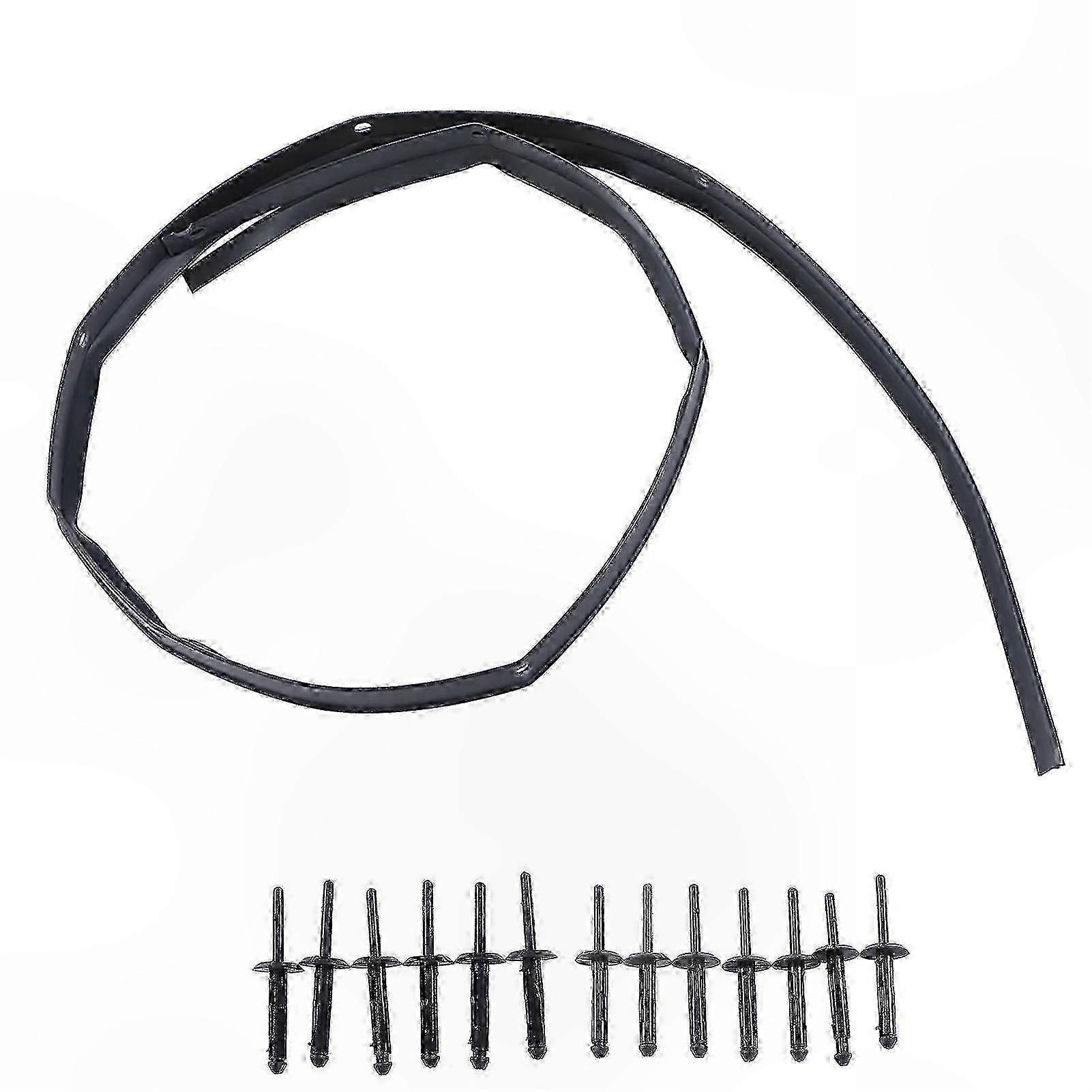 Frontgrill-motorhaubendichtung Mit Nieten Für Dodge Challenger 2008–2022 – Stoßstangendichtungssatz