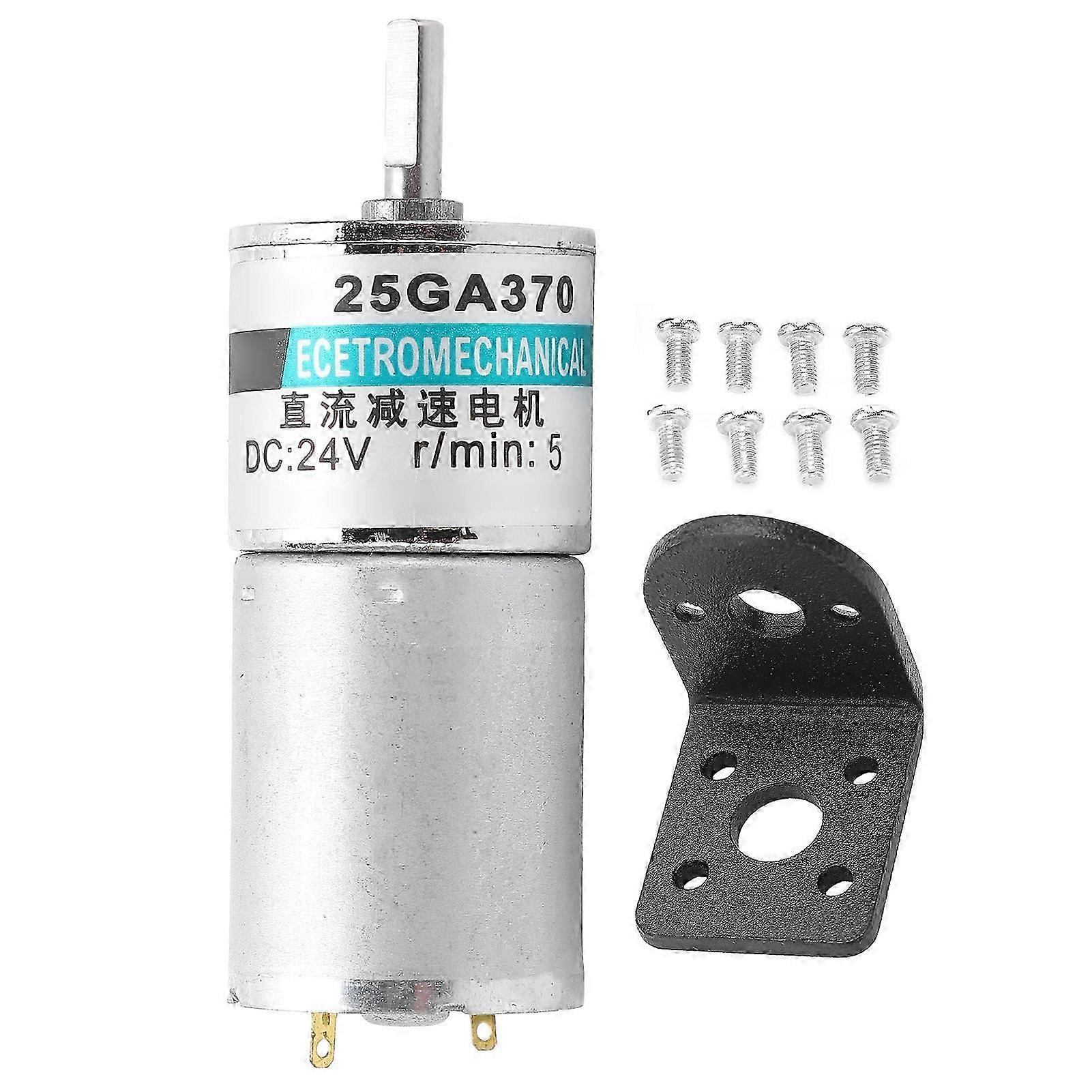 24v Dc Getriebemotor Xd25ga370, Mikro-langsamlauf 5 U/min, Permanentmagnet, Beidseitig Im Uhrzeigersinn Gegen Den Uhrzeigersinn, Mit Unterstützung Und Sportsteuerung, Geringer Verbrauch.
