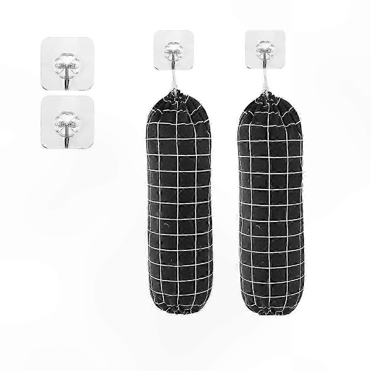 Wandmontierter Müllbeutelspender, Wandmontierter Kunststofffolien-organizer, Wandmontierter Halter Mit Schutzhülle Zur Aufbewahrung Ihrer Müllbeutel, Platzsparendes Design.