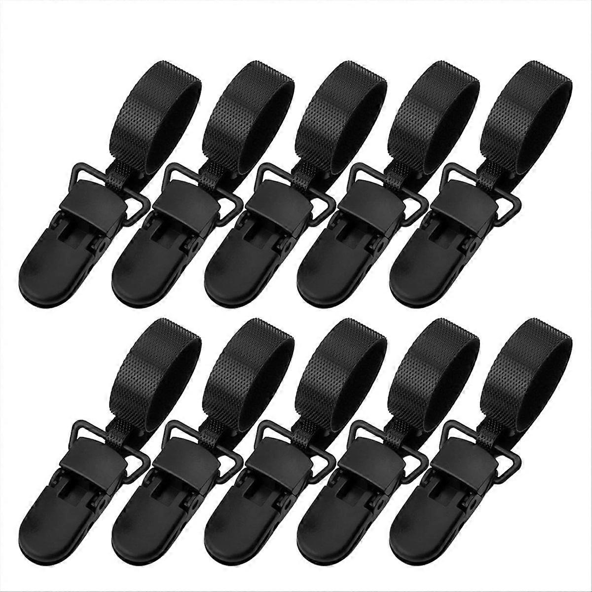 Packung Mit 10 Windfesten Clips Für Gartenfahnen, Halterungen Und Stopper Für Gartenfahnen, Kleine Stangenclips Zum Halten Von Gartenfahnen.