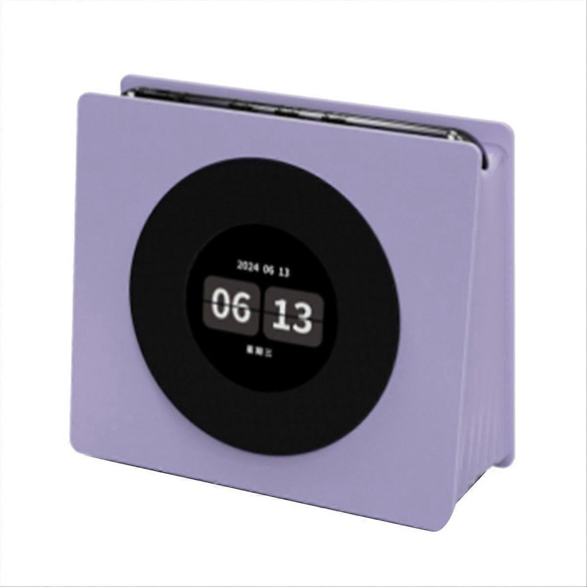 Bluetooth-soundmaschine, 8 Beruhigende Klänge, Digitale Retro-uhr, Schwebende Vinyl-schallplatte, Dynamische Liedtexte B