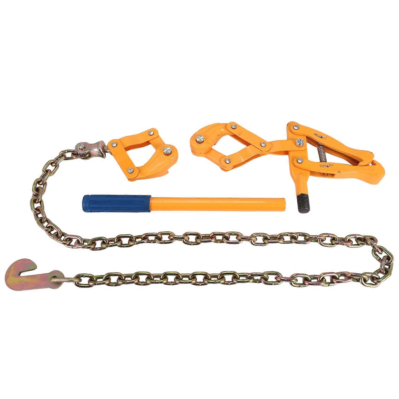 Kompakter Kettenspanner Für Zaunreparaturen, Stacheldrahtspanner, Kettenkapazität 120 Cm (47,25 Zoll), Stacheldrahtspanner 1000 Kg (2200 Lb).