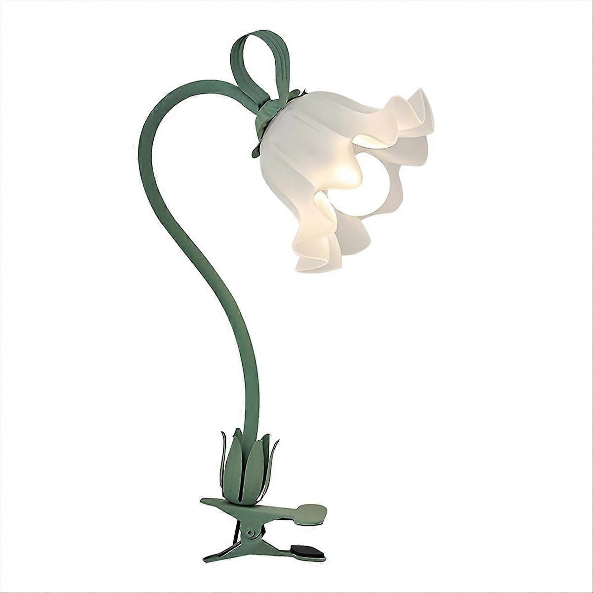Blumenförmige Klemm-nachttischlampe, Flexible Schwanenhals-leselampe Mit 3 Farbmodi, Kinder-nachtlicht