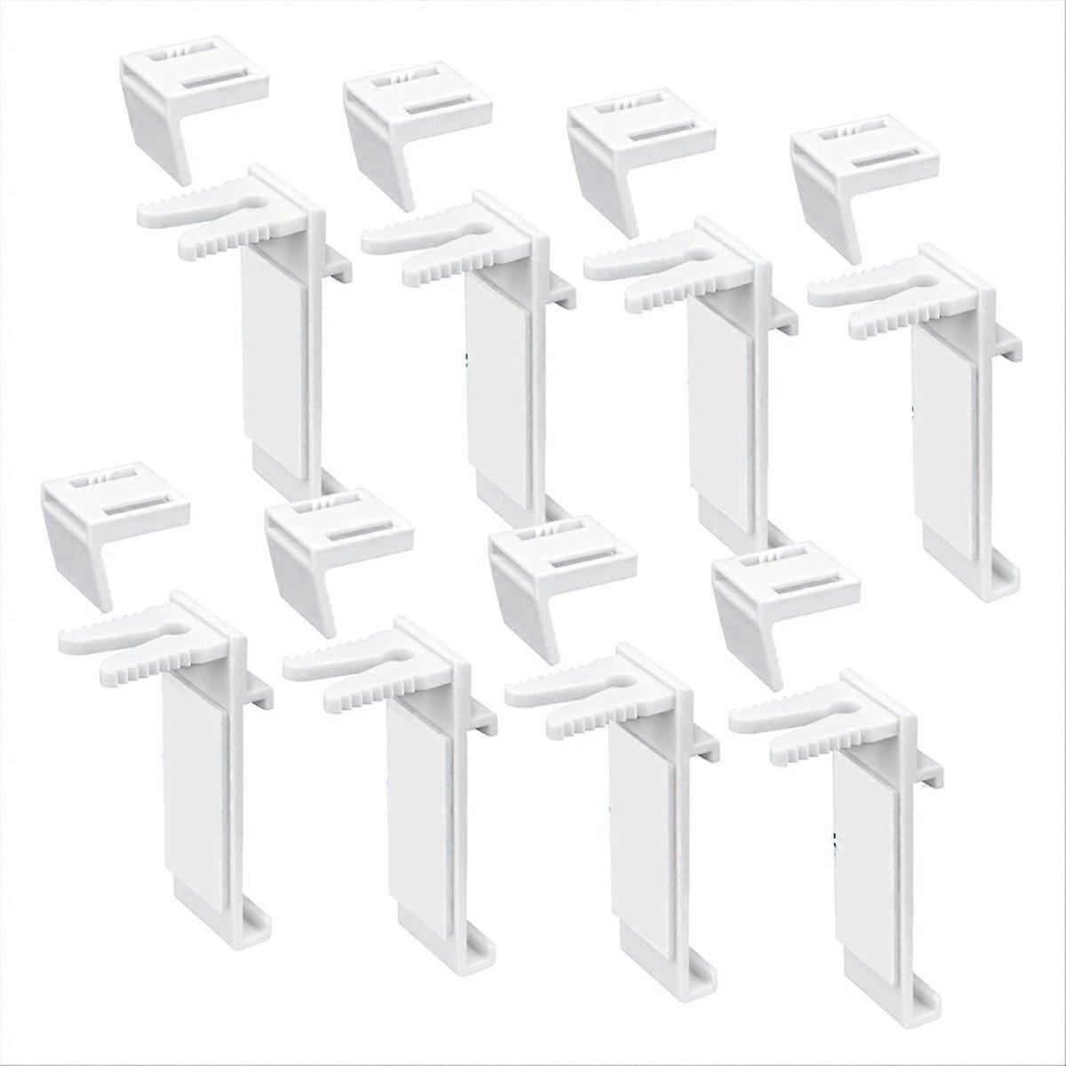 Set Mit 8 Pvc-montagehalterungen Für Klemmfix-rollos, Ersatzzubehör Für Doppelrollos
