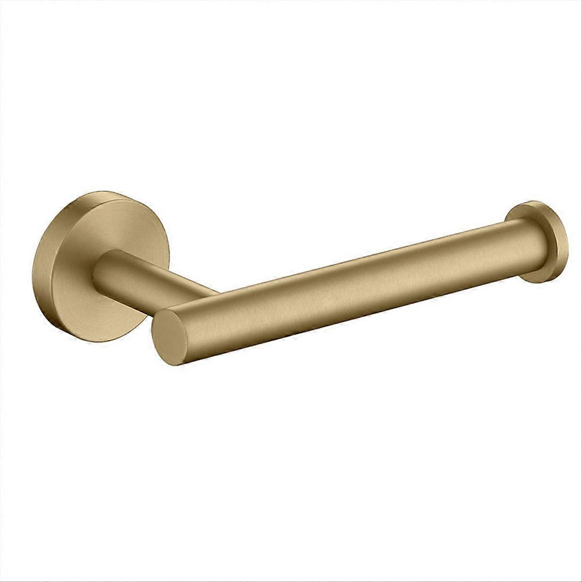 Runder, Wandmontierter Toilettenpapierspender Aus Edelstahl 304, Goldfarben.