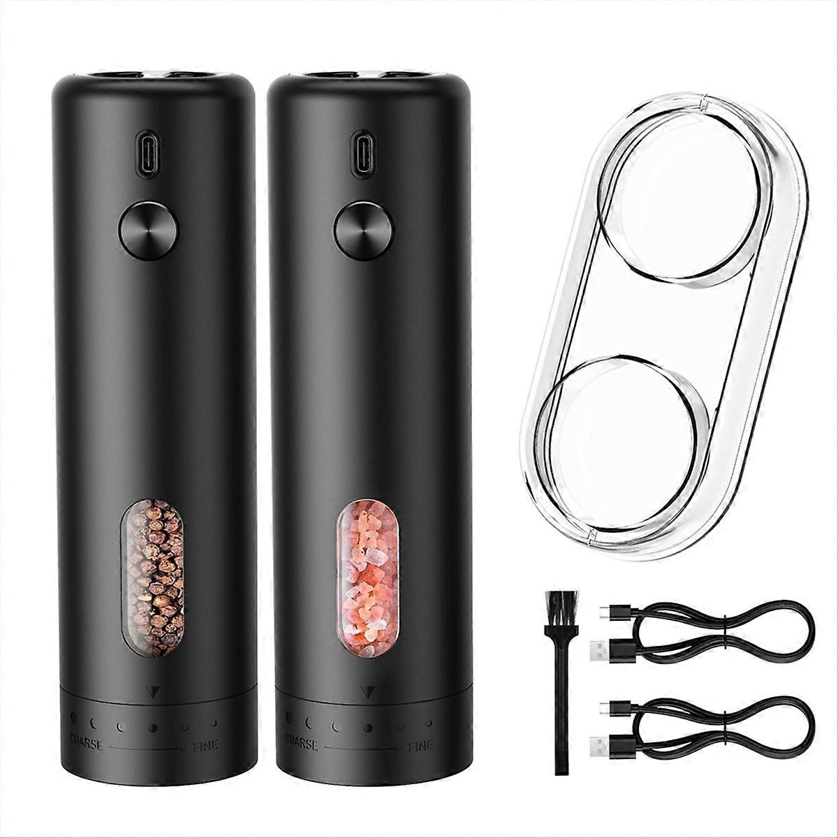 Elektrisches Salz- Und Pfeffermühlen-set – Automatische, Usb-aufladbare Salz- Und Pfeffermühle, Salz- Und Pfefferstreuer-set