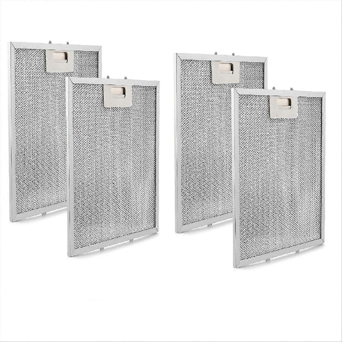 Packung Mit 4 Fettfiltern Für Dunstabzugshaube W10169961a, Mit 5-lagigem Aluminiumgitter.