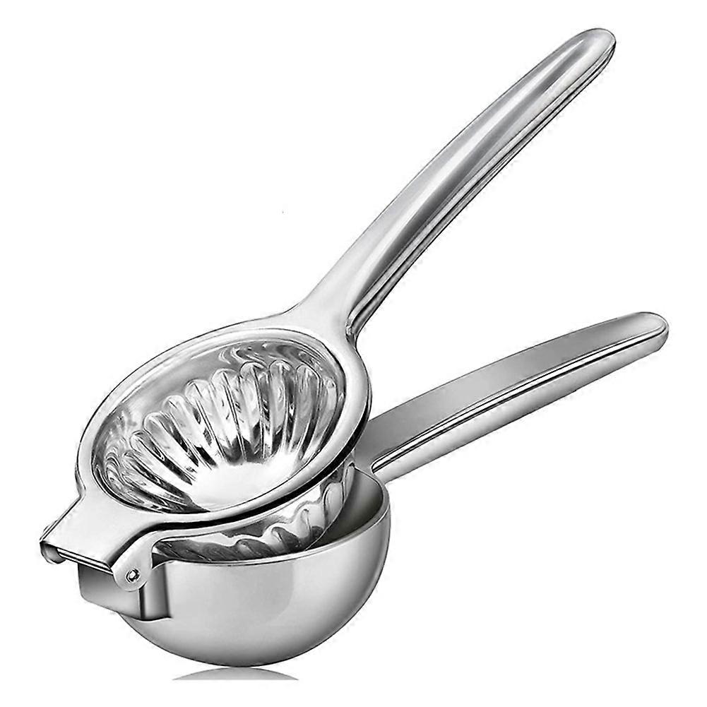 Zitronenpresse – Extra Große, Manuelle Zitronenpresse Aus Edelstahl Mit Robustem Metallkorpus