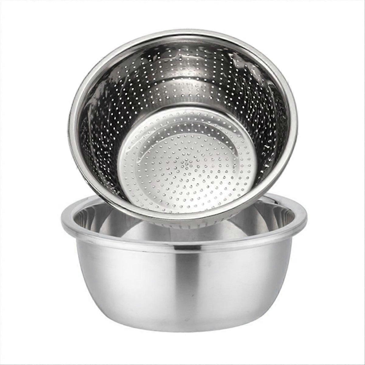 Rührschüssel Aus Edelstahl Mit Wasserfiltereinsatz, 26 Cm