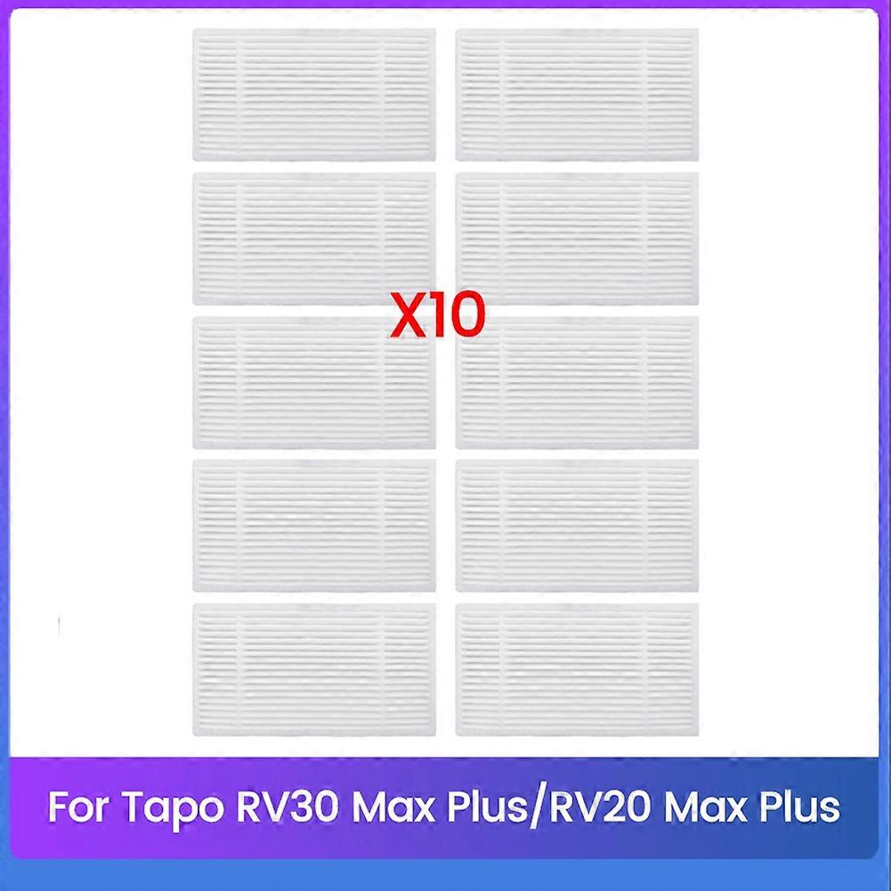 Ersatzfilter (10 Stück) Für Tapo Rv30 Max / Rv30 Max Plus / Rv20 Max / Rv20 Max Plus Saugroboter