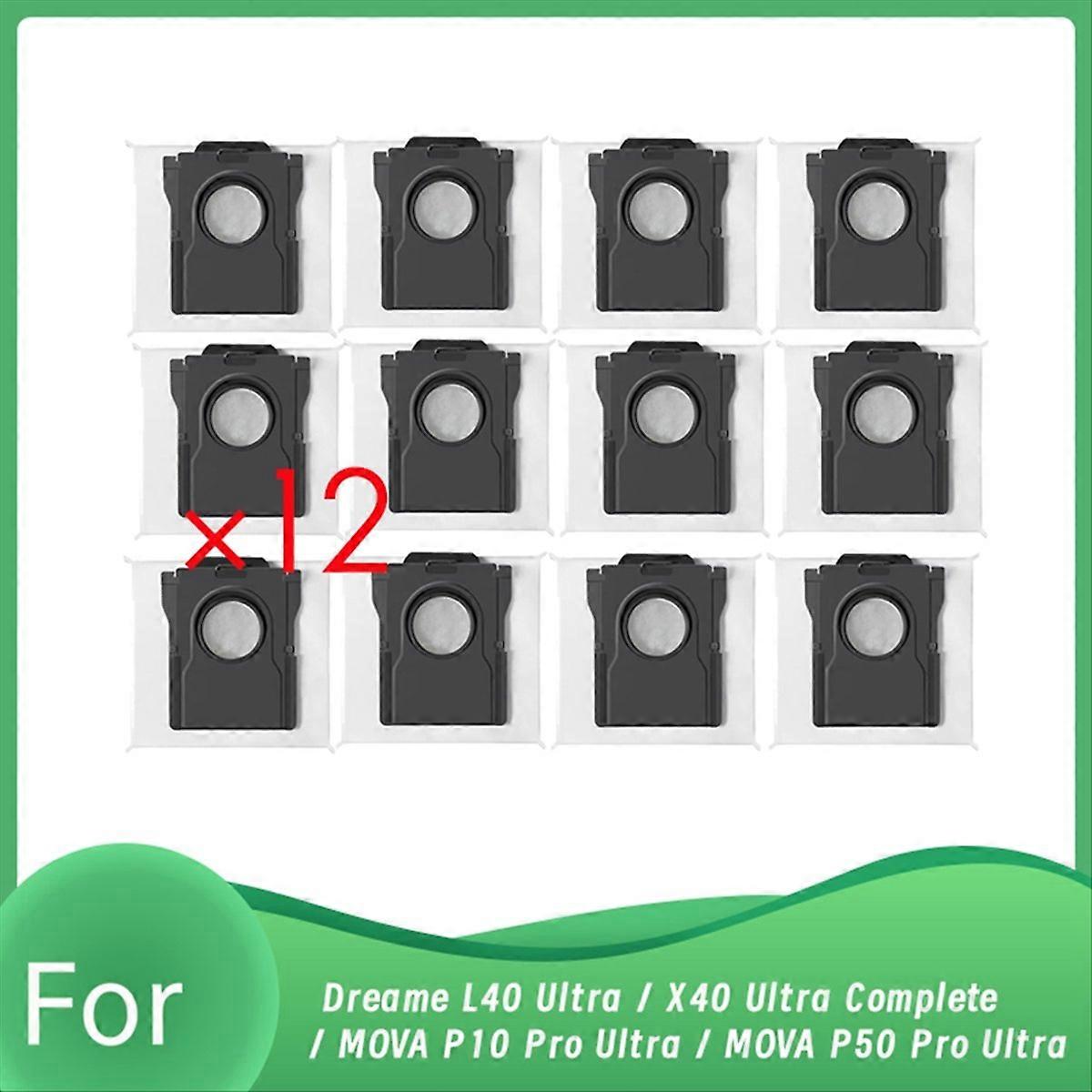 Packung Mit 12 Staubbeuteln Für Die Saugroboter L40 Ultra / X40 Ultra Complete / P10 Pro Ultra / P50 Pro Ultra