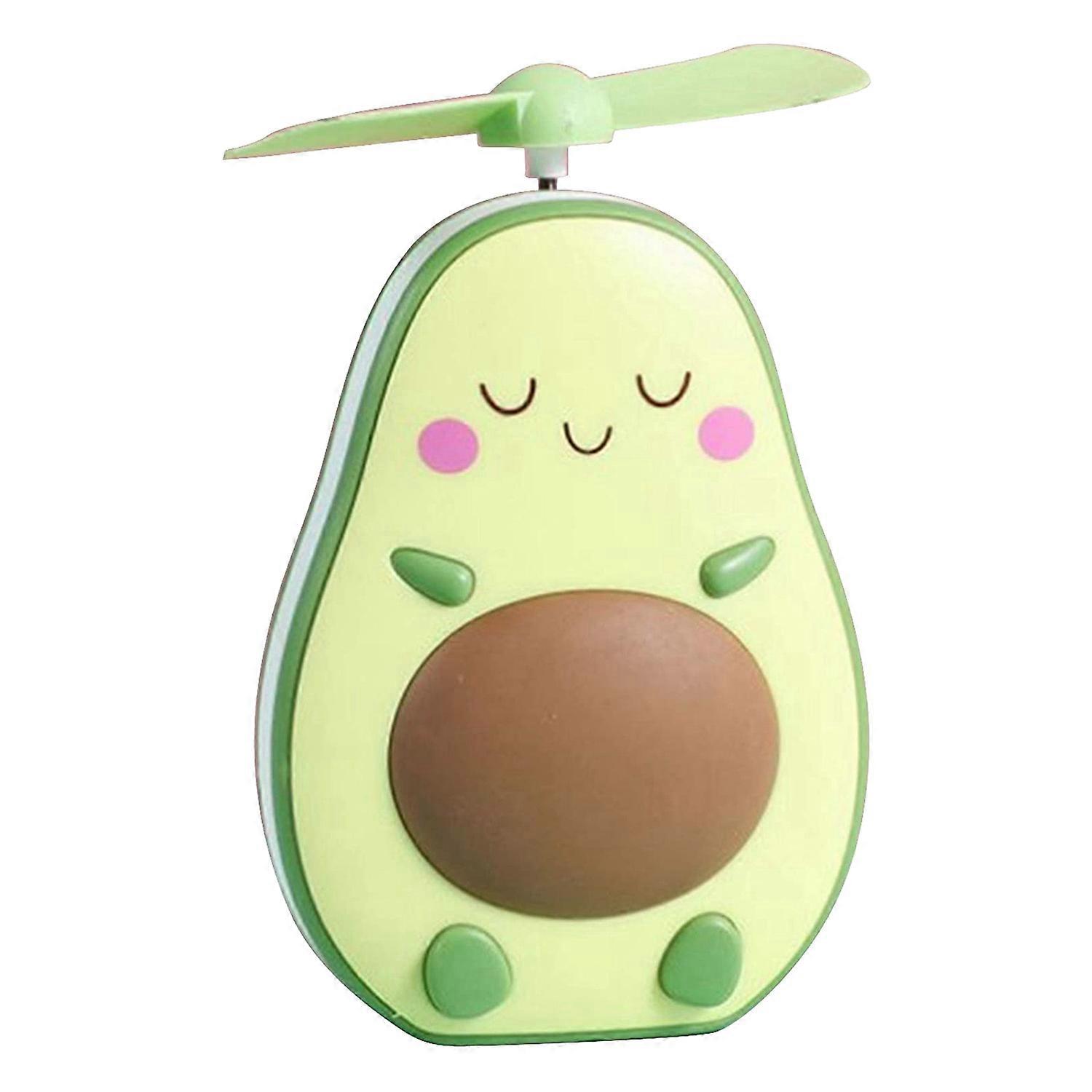 Tragbarer, Praktischer, Avocadoförmiger Ventilator, Usb-aufladbar, Braun