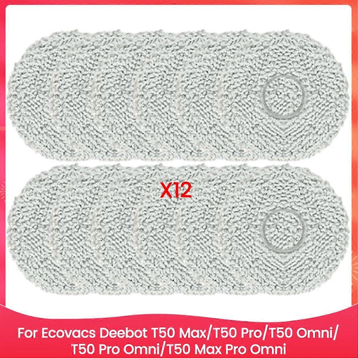 Ersatzteile Für T50 Max/t50 Pro/t50 Omni/t50 Pro Omni/t50 Omni: 12 Waschbare Und Wiederverwendbare Reinigungstücher