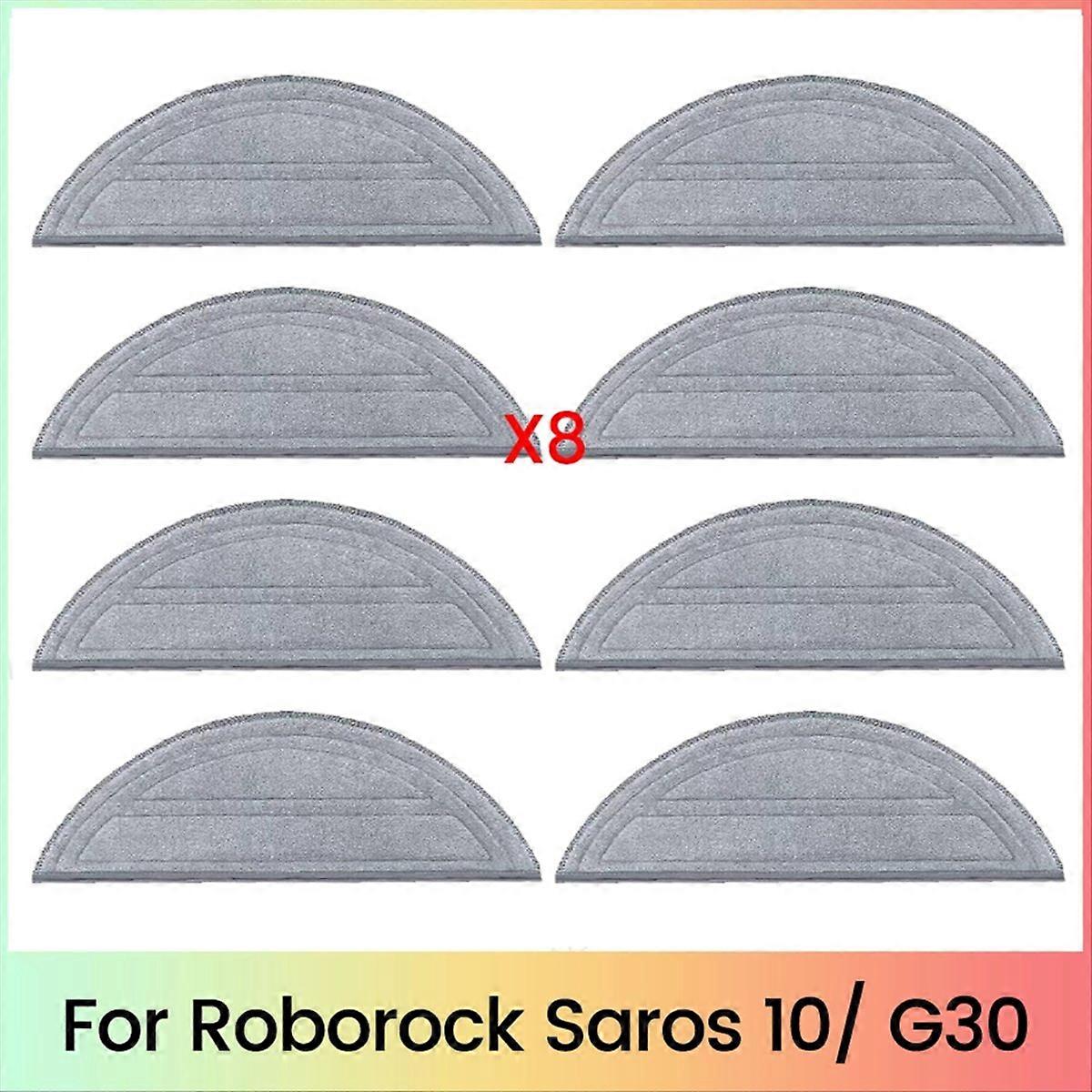 Ersatzreinigungstücher Für Den Saugroboter Saros 10 / G30, Waschbar Und Wiederverwendbar (8er-packung).
