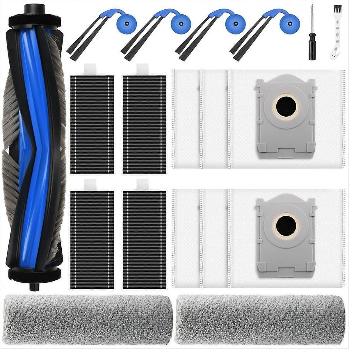 Zubehörset Für Den X9 Pro Omni Saugroboter: Hauptbürste, Staubbeutel, Hepa-filter, Reinigungswalze, Seitenbürste