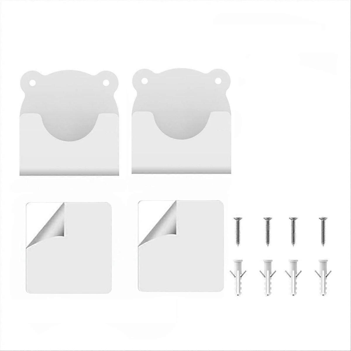 Set Mit 2 Universellen Acryl-wandhalterungen Für Duschvorhangstangen (duschvorhangstange Nicht Im Lieferumfang Enthalten)