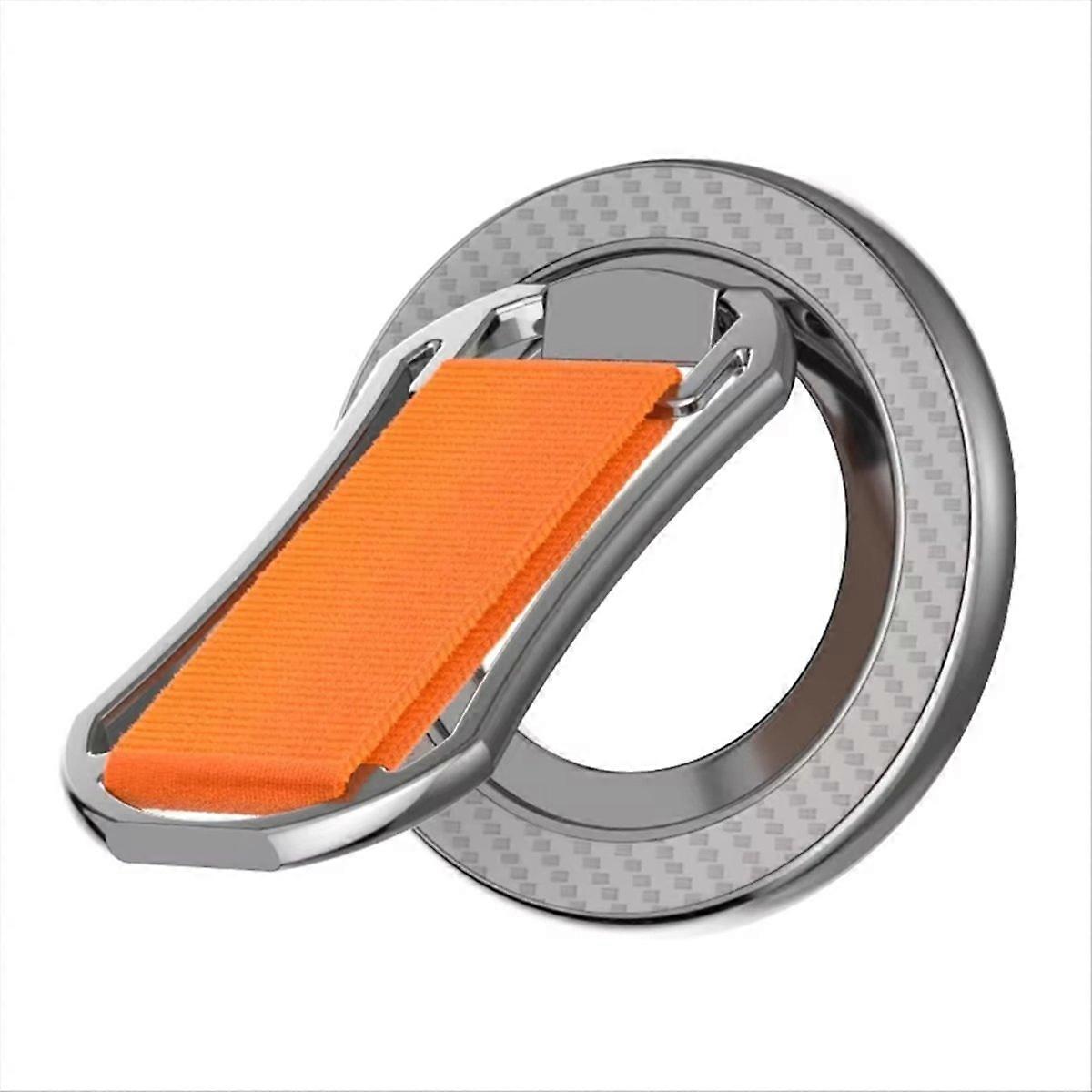 Magnetische Handyhalterung Mit 360° Drehbarem Doppelten Magnetischen Fingerring Für 15- Und 16-zoll-handys (orange)