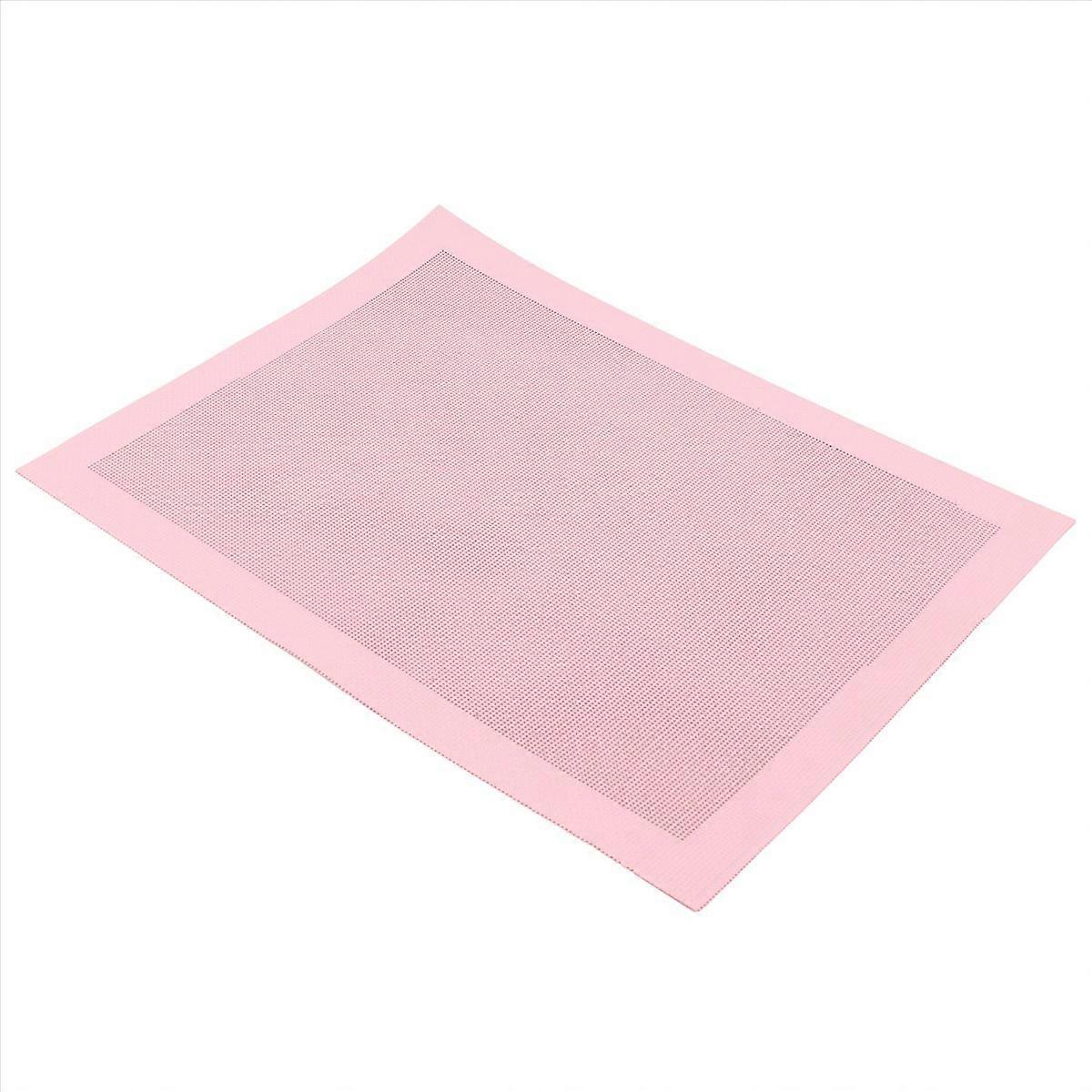 Perforierte Backmatten, 2er-set Rosa Silikonmatten Für Backbleche Mit Halber Backzeit
