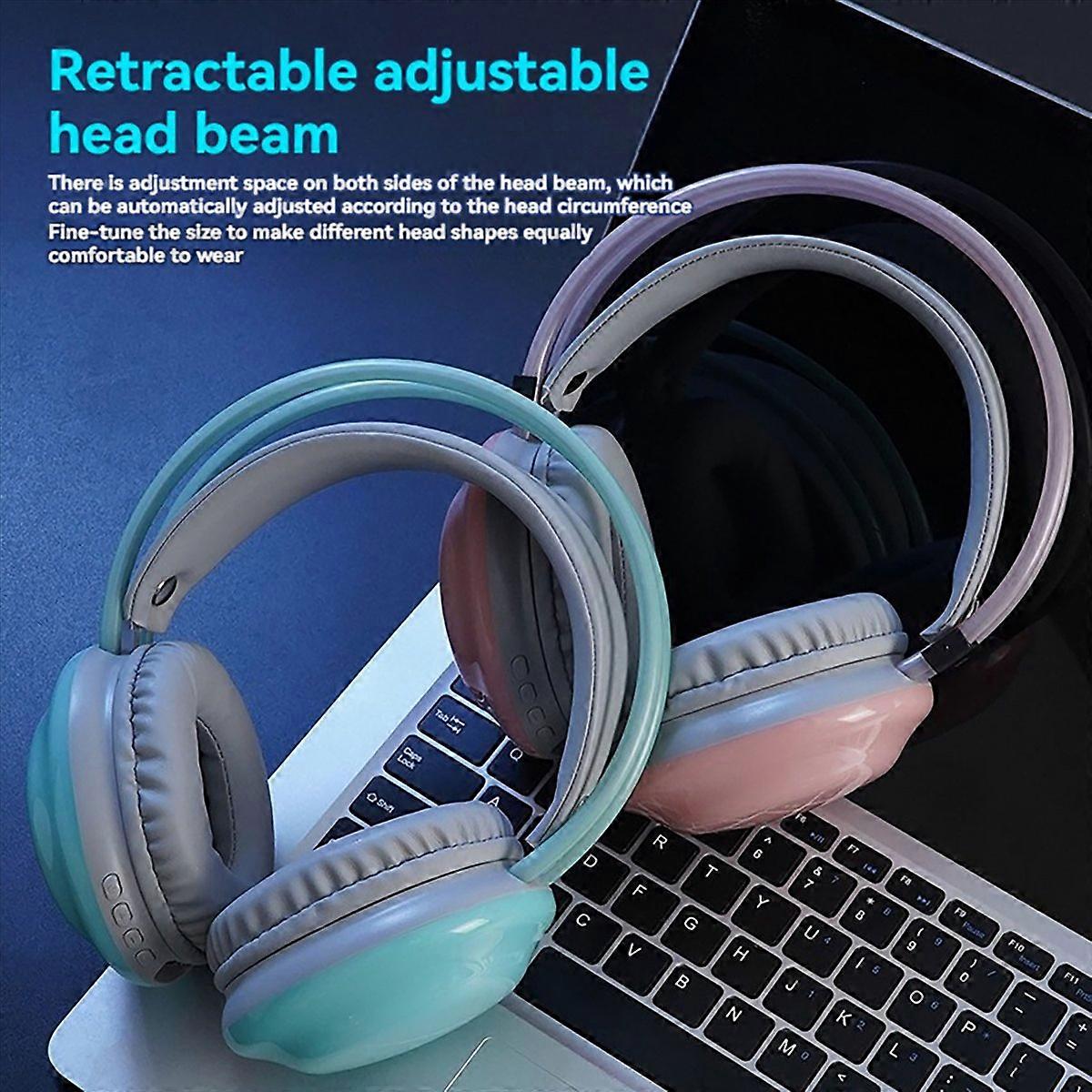 Pinkes Kabelloses Bluetooth Rgb Gaming-headset