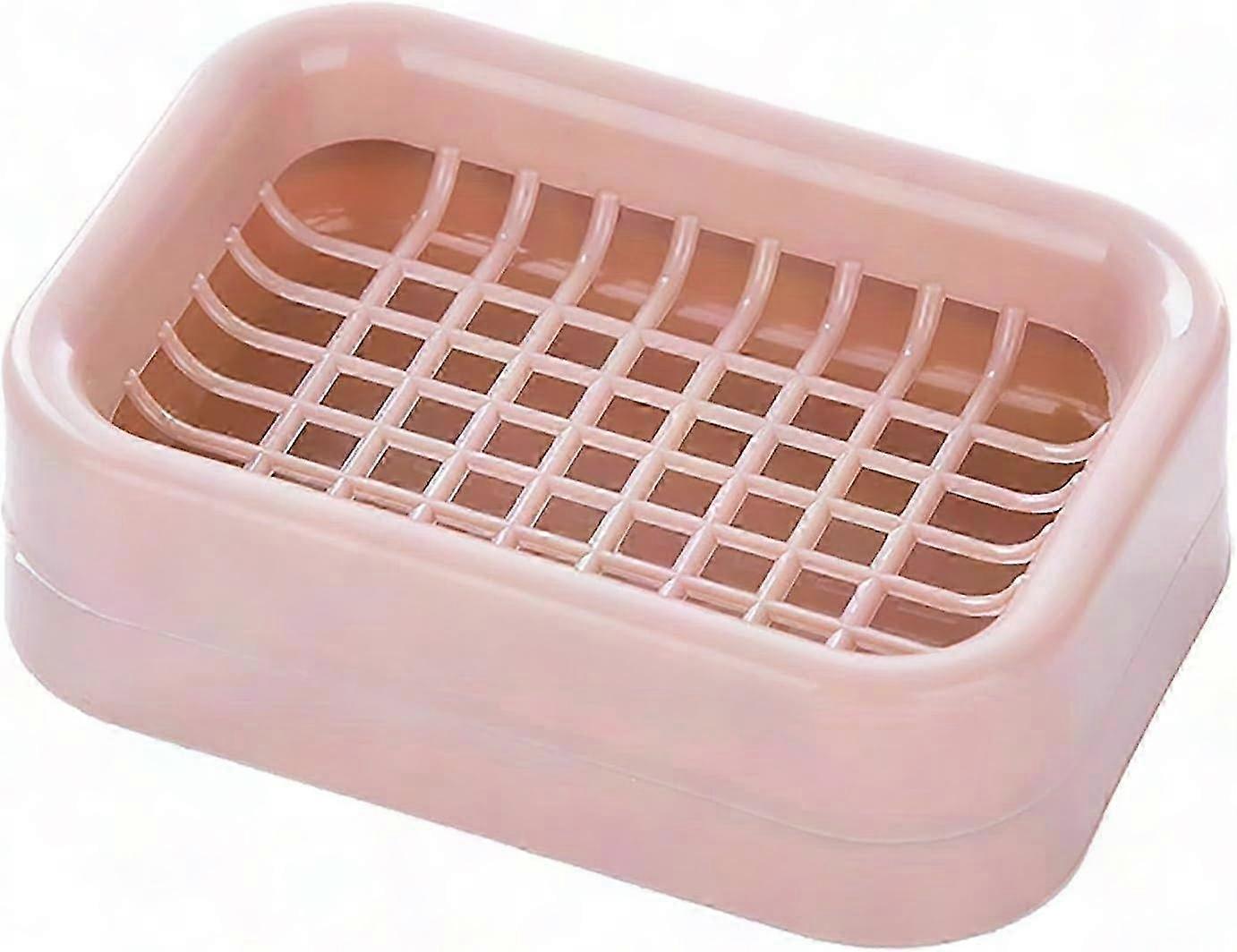 Doppelstöckige Seifenablage Mit Integriertem Abtropfgestell Für Das Badezimmer (rosa, Einheitsgröße)