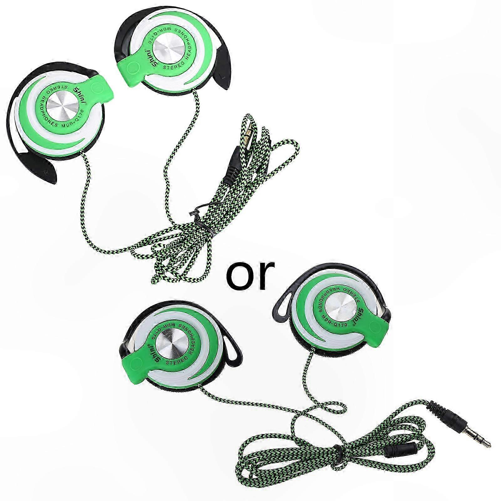 Kabelgebundenes Headset (1,2 M) Mit Mikrofon, 3,5-mm-klinkenstecker, Ohrbügel Für Radio, Podcasts, Laptop, Mp3-player, Ohrclip-design, Rot
