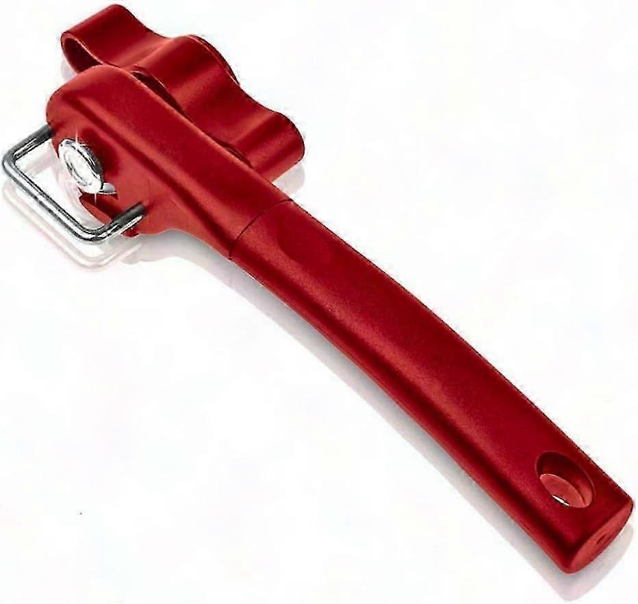 Multifunktionaler Manueller Dosenöffner Mit Glatter Klinge Und Seitlicher Aussparung Aus Edelstahl Für Einfaches Und Sicheres Öffnen Des Deckels (rot)