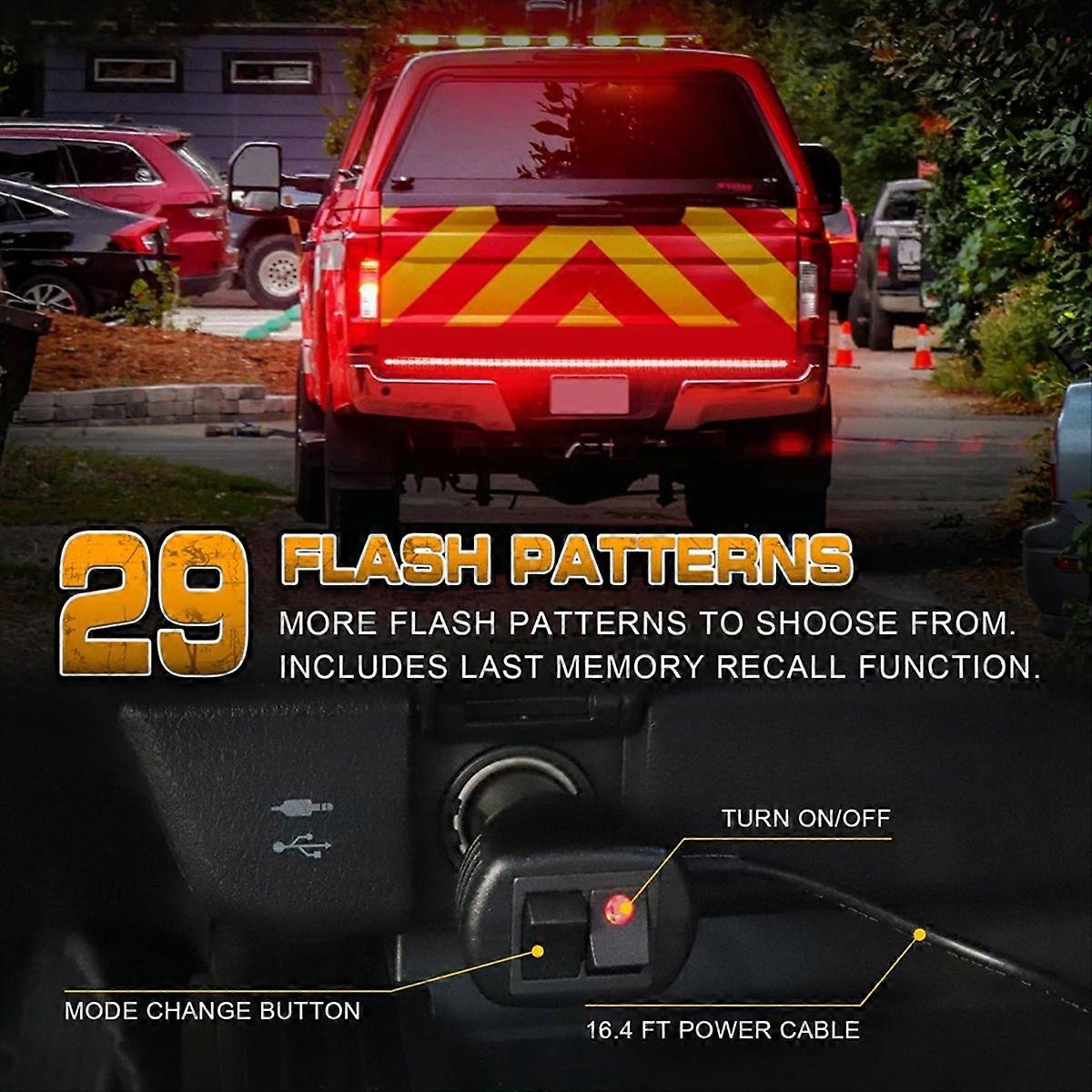 60 Zoll Langer Roter Led-blitzlichtstreifen Für Rücklicht