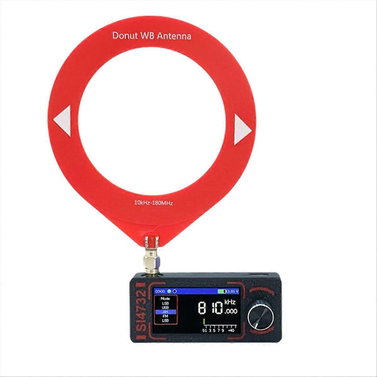 Si4732 Multiband-funkempfänger 0,5–108 Mhz Fm Am Ssb Lsb Usb Esp32-s3 Hf Sw Mw Vhf-funkgerät Mit Schwarzer Antenne