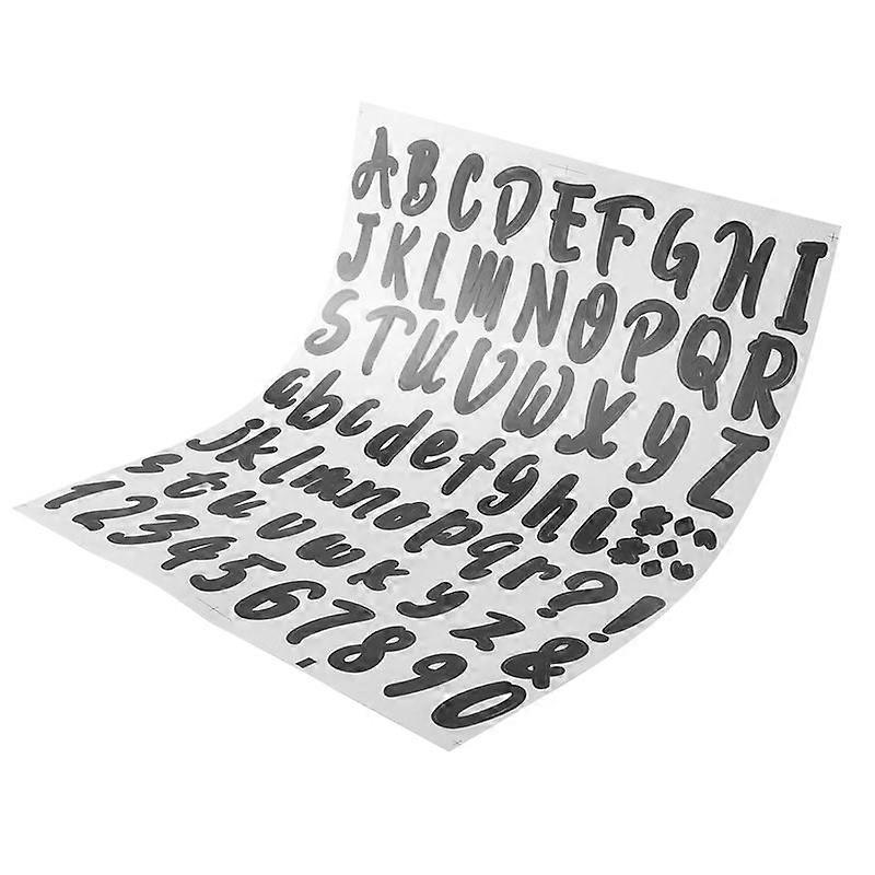 10 Bögen Mit Buchstaben- Und Zahlenaufklebern Für Briefkästen Und Türen (schwarz, 2,5 Cm)
