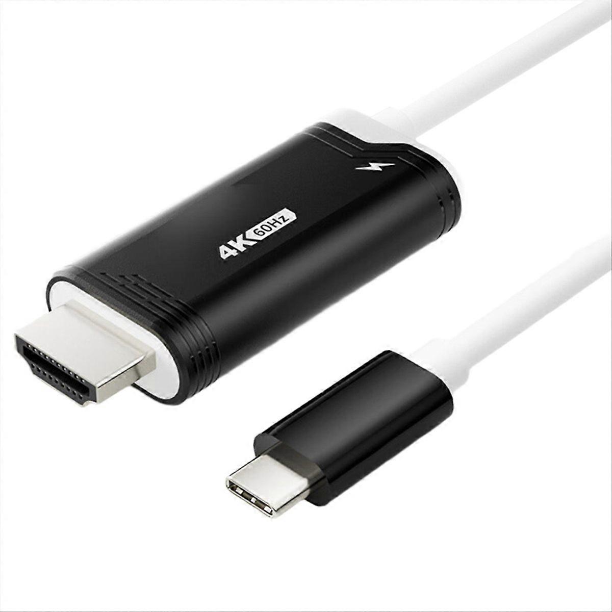 2 M Usb-c Auf 4k 60hz Hd-kabel Für Fernseher Und Laptop (videospielzubehör, Schwarz)