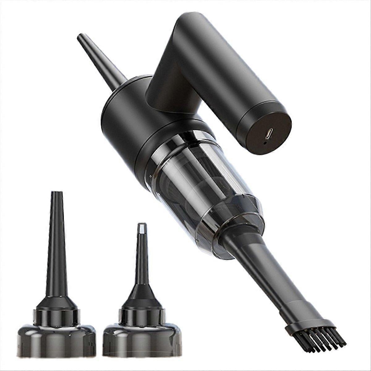 4-in-1 Akku-autostaubsauger, Schnellladefunktion, Starke Saugkraft, Gebläse, Schwarzer Haushaltsstaubsauger
