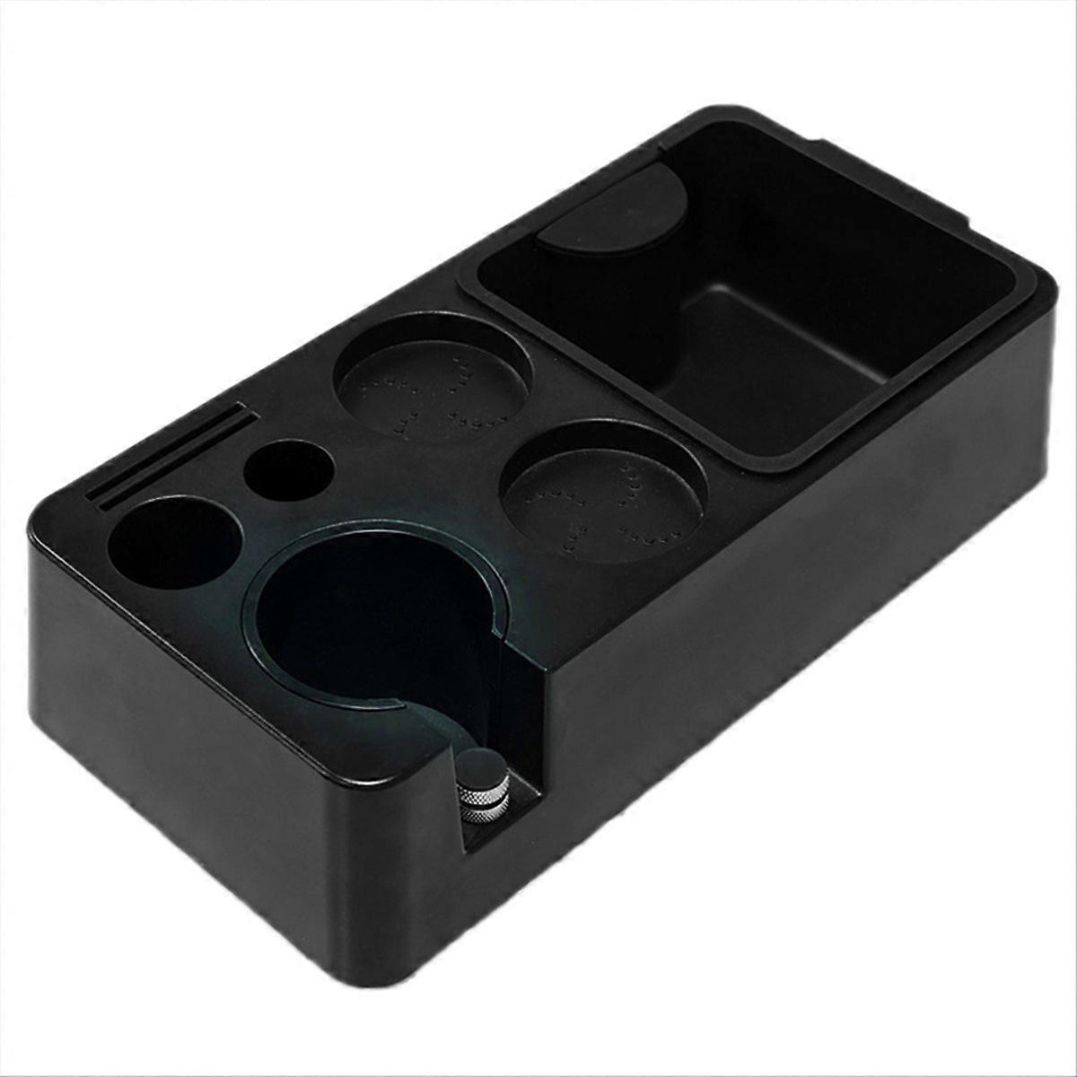 Espressobox, Espresso-organizer, Espresso-tamper, Schwarz