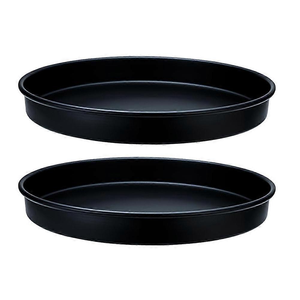 Set Aus 2 Schwarzen, Drehbaren Tabletts Mit 25 Cm (10 Zoll) Durchmesser Für Küche, Schränke, Schminktisch, Badezimmer Und Speisekammer.