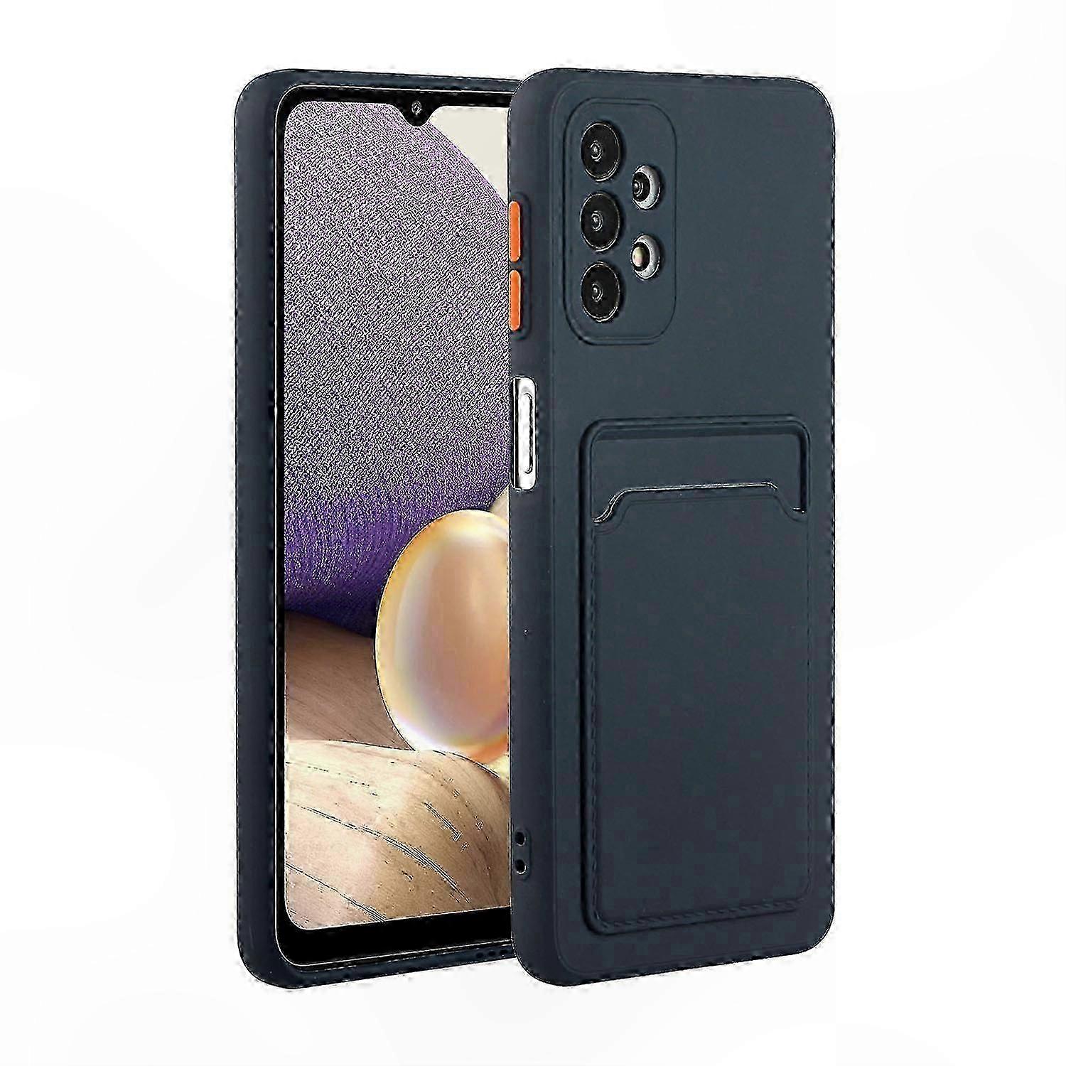 Weiche Tpu-hülle Mit Kartenfach Für Samsung Galaxy A52 4g/5g Und A52s 5g, Strapazierfähige Und Flexible Hülle, Klapphülle Mit Tasche, Schlanker Und Leichter Schutz, Kompatibel Mit Dem Modell Von 2021,