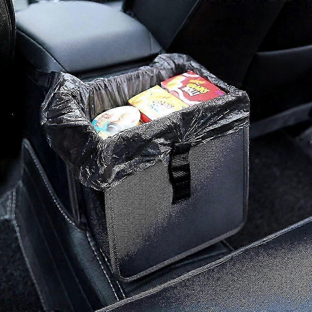 Wasserdichter 6,5-liter-auto-mülleimer Mit Auslaufsicherem Abfallbeutel, Schwarz, Praktische Aufbewahrungsmöglichkeit Für Den Autositz