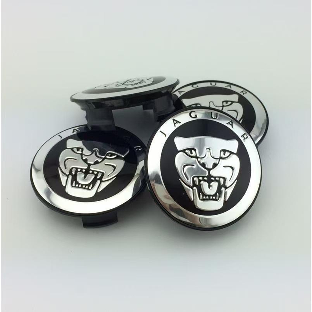 59-mm-radnabenkappe, Kompatibel Mit Jaguar Xf, Xjl, Xk Und X-type, Schwarze Felgennabenkappe, Emblem Für Reifen Und Felgen, 4er-set
