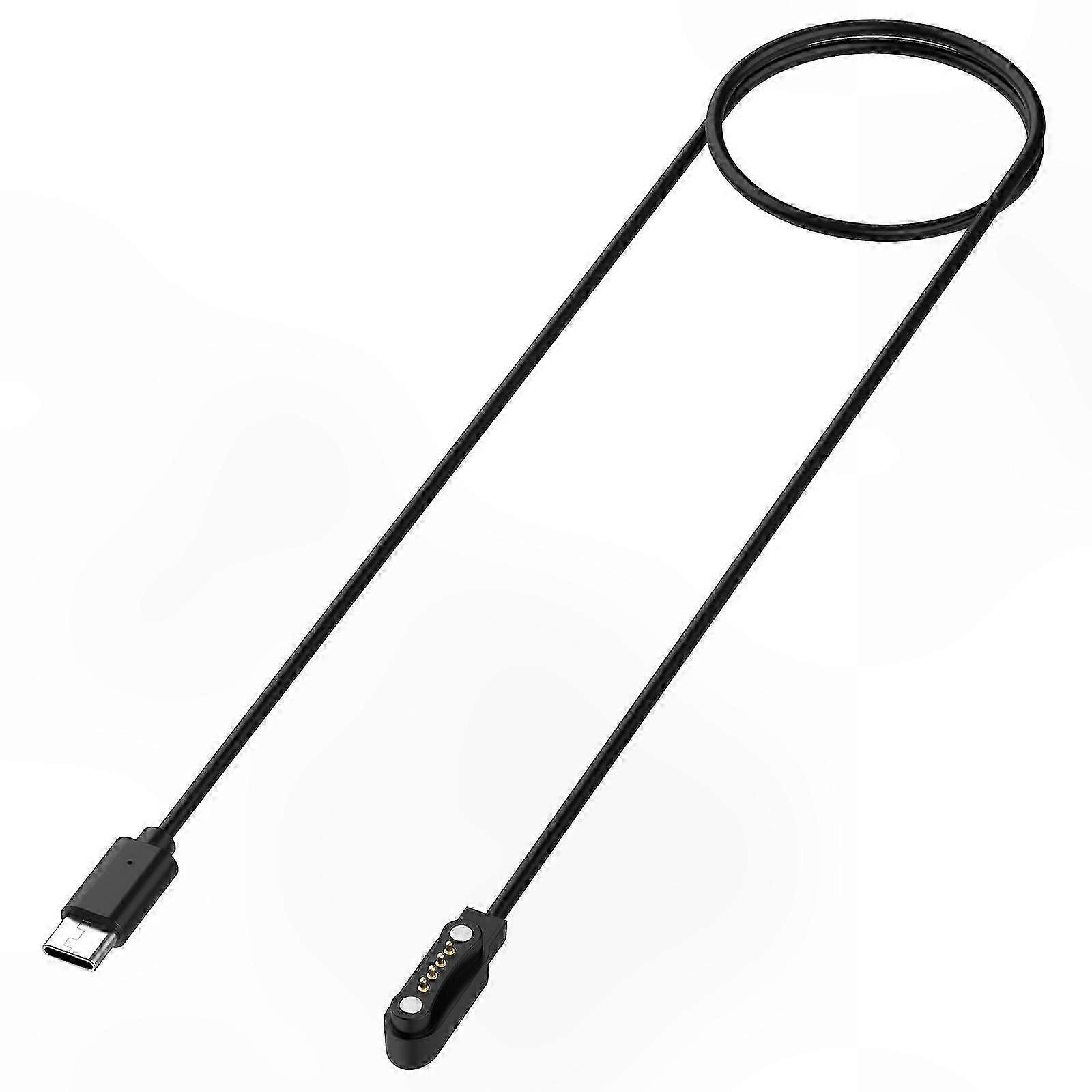 1 M Langes Magnetisches Ladekabel Für Ki-sprachrekorder, Ladezubehör Kompatibel Mit Intelligenten Sprachrekordern, Schwarzes Magnetisches Usb-kabel, 1 Meter Länge