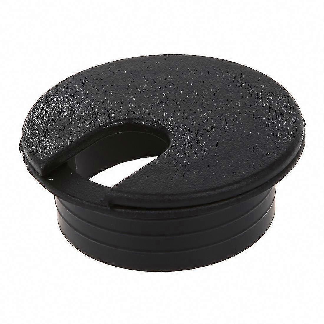 Packung Mit 10 Schwarzen 35-mm-kabeldurchführungen Für Büro, Kabelmanagement Und Tischsteckdosen, Zum Schutz Von Elektrischen Leitungen.