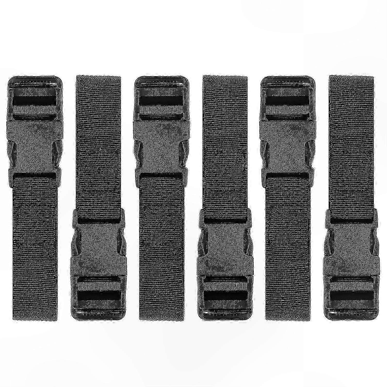 Robuste Gepäckgurte Aus Nylon, 6er-set, Schnellverschlüsse, Ideal Für Reisen Und Aufbewahrung.