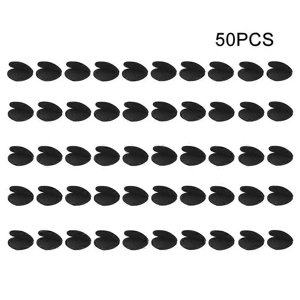 50 Nahtlose, Doppelseitige, Selbstklebende Klettverschlüsse Zur Befestigung Von Laken Und Teppichen, Schwarz, Einziehbare Halteflicken