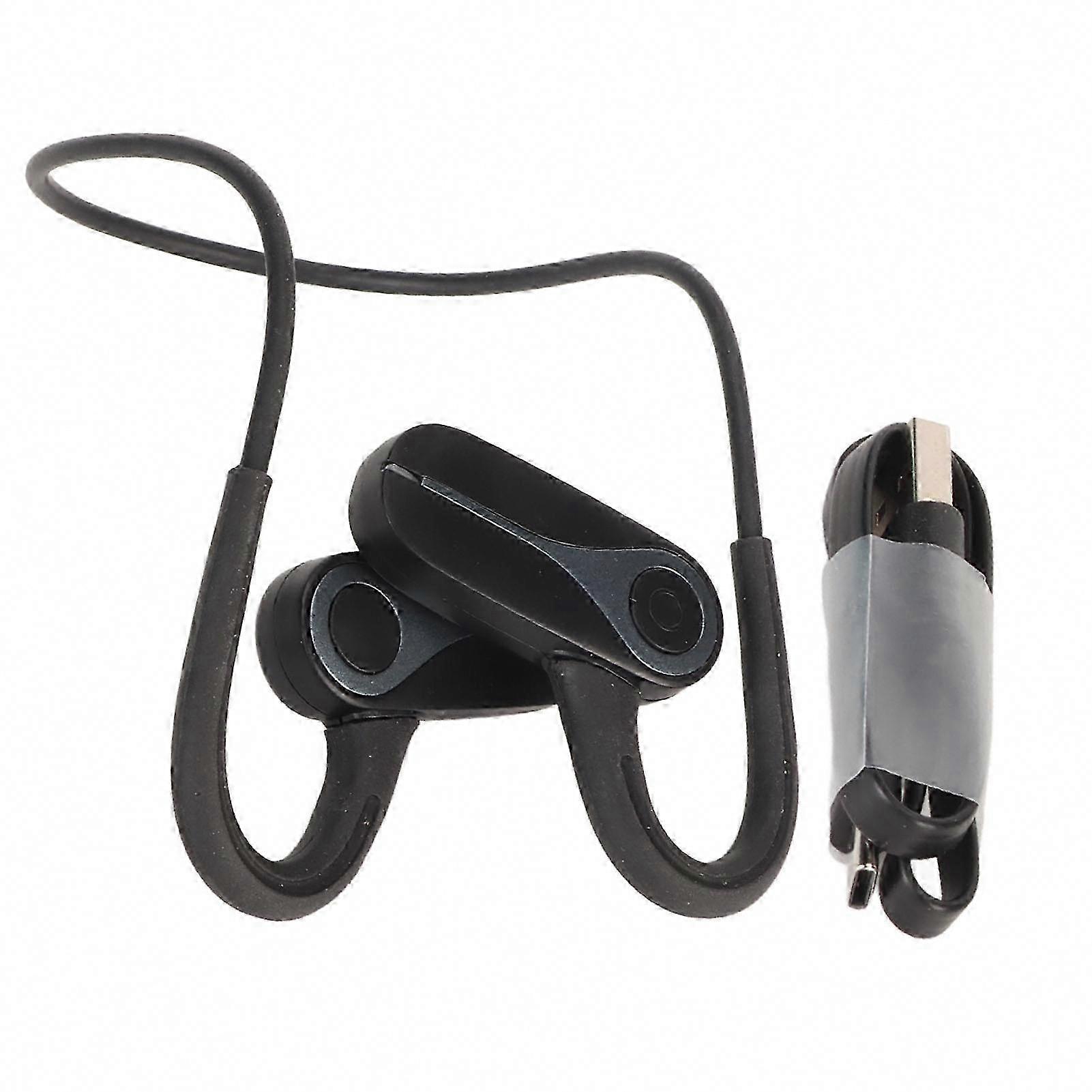 Bluetooth-sportkopfhörer V5.3, Ipx6 Wasserdicht, Led-beleuchtung, Over-ear-kopfhörer, Schwarz, 140-mah-akku, Leicht Und Komfortabel