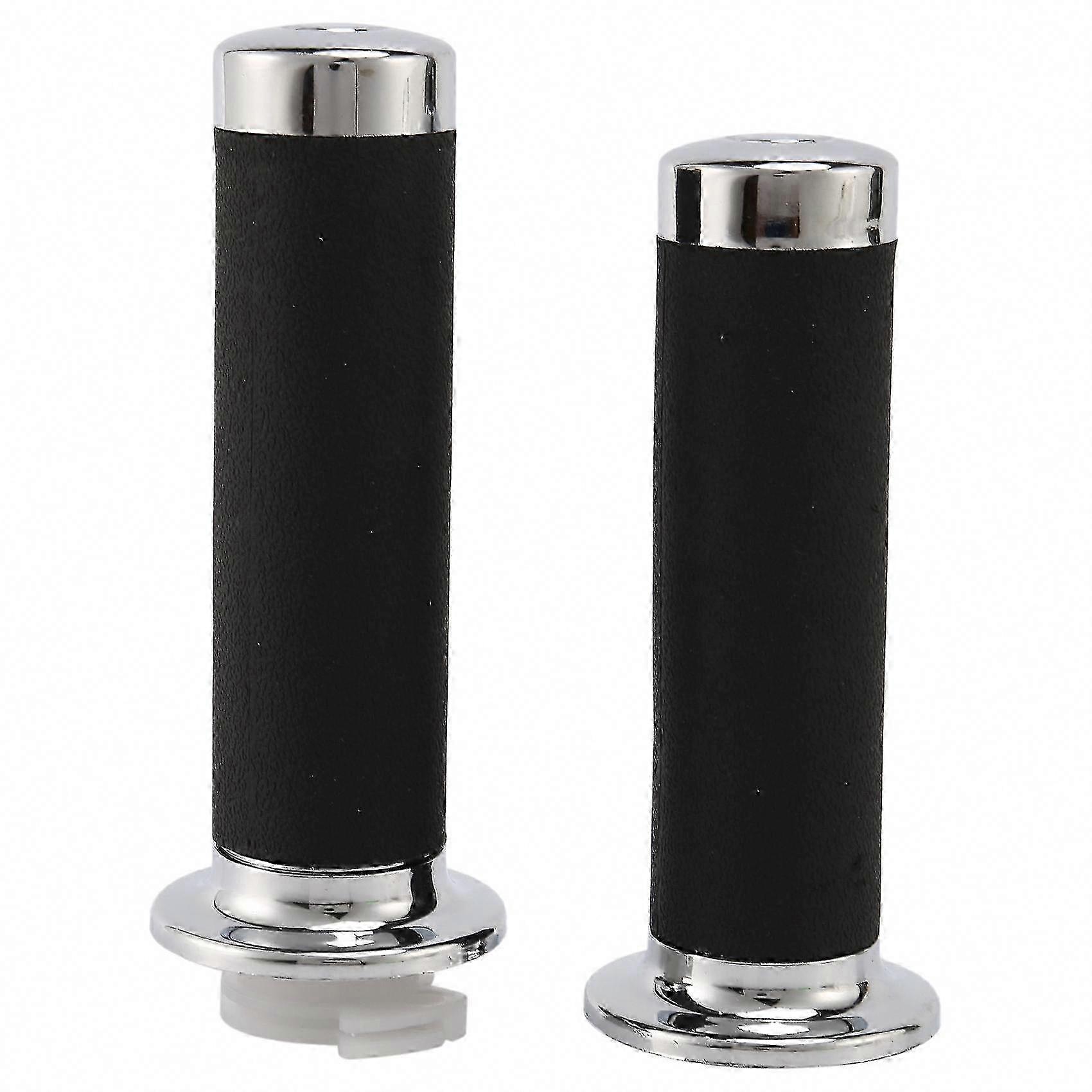 25-mm-motorradgriffe, Kompatibel Mit Shadow Vt/xvs 400-1300 & Magna, Schwarze Aluminium-lenkergriffe, Ersatzteilset Für Cruiser