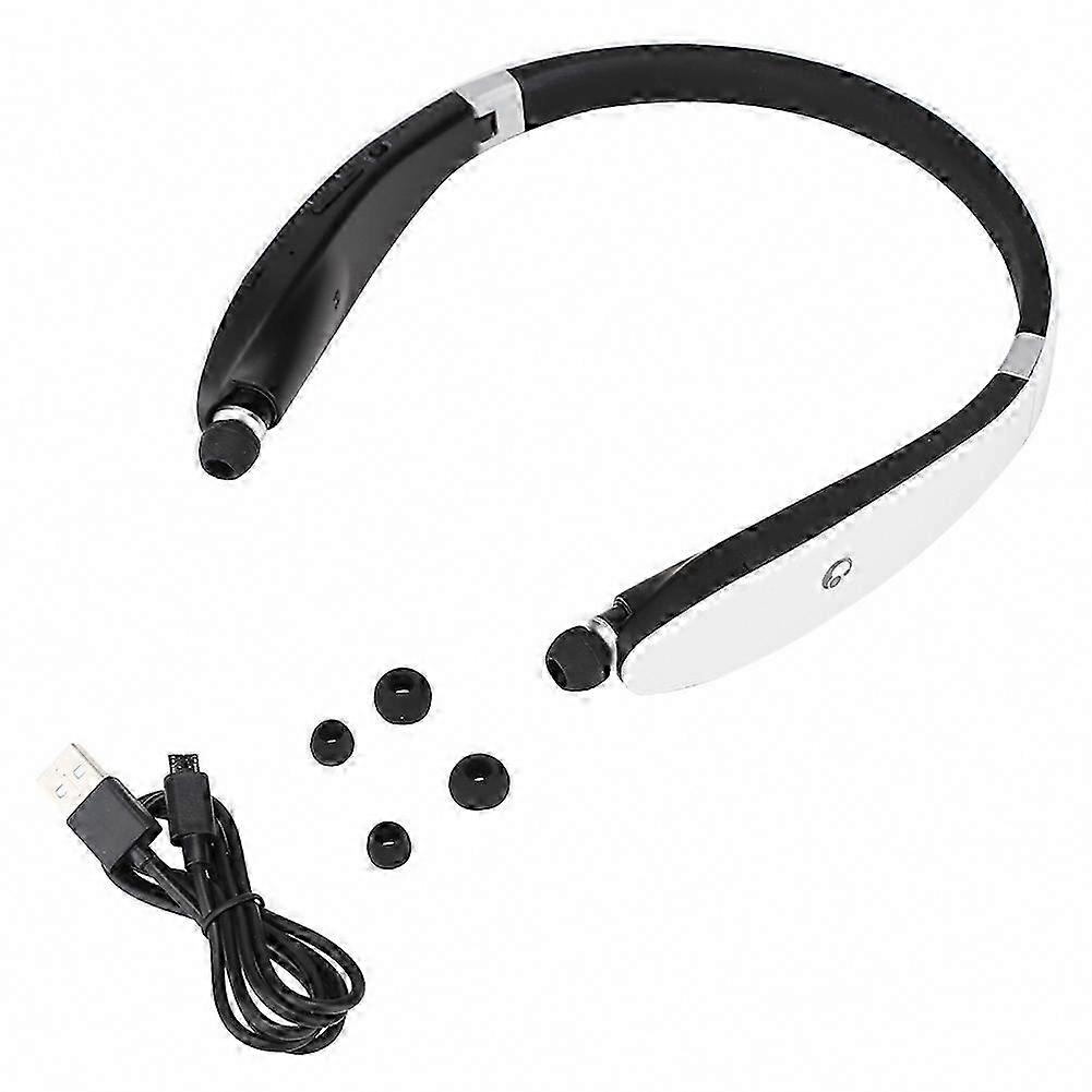 Sx-991 Kabelloser Bluetooth-kopfhörer, Faltbar Und Ausziehbar, Mit Nackenbügel, Teleskopdesign, Farbe Schwarz/weiß, Für Mobiles Musikhören Und Sport.