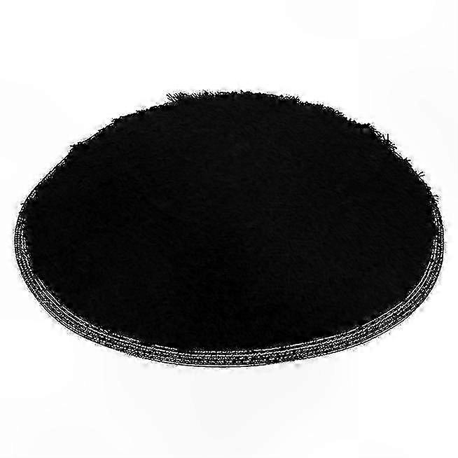 Runde, Rutschfeste Badematte Für Bad Und Schlafzimmer, Weich, Schwarz, Für Einen Trockenen Und Sicheren Boden