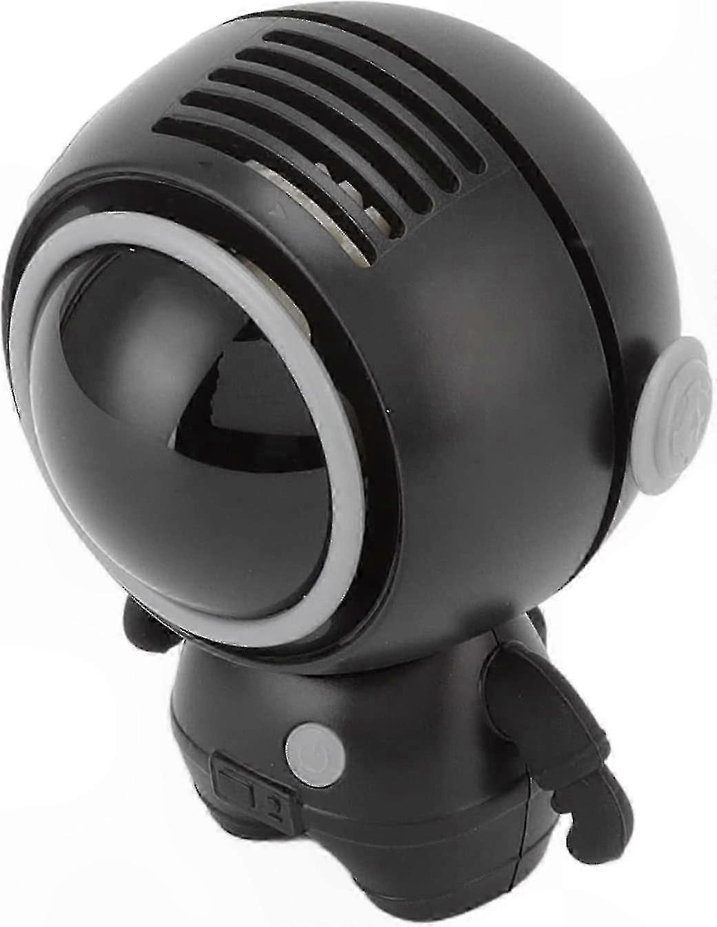 Mini-usb-wiederaufladbarer, Klingenloser Nackenventilator, Persönlicher Luftkühler Für Reisen, Camping Und Outdoor-aktivitäten, Schwarz