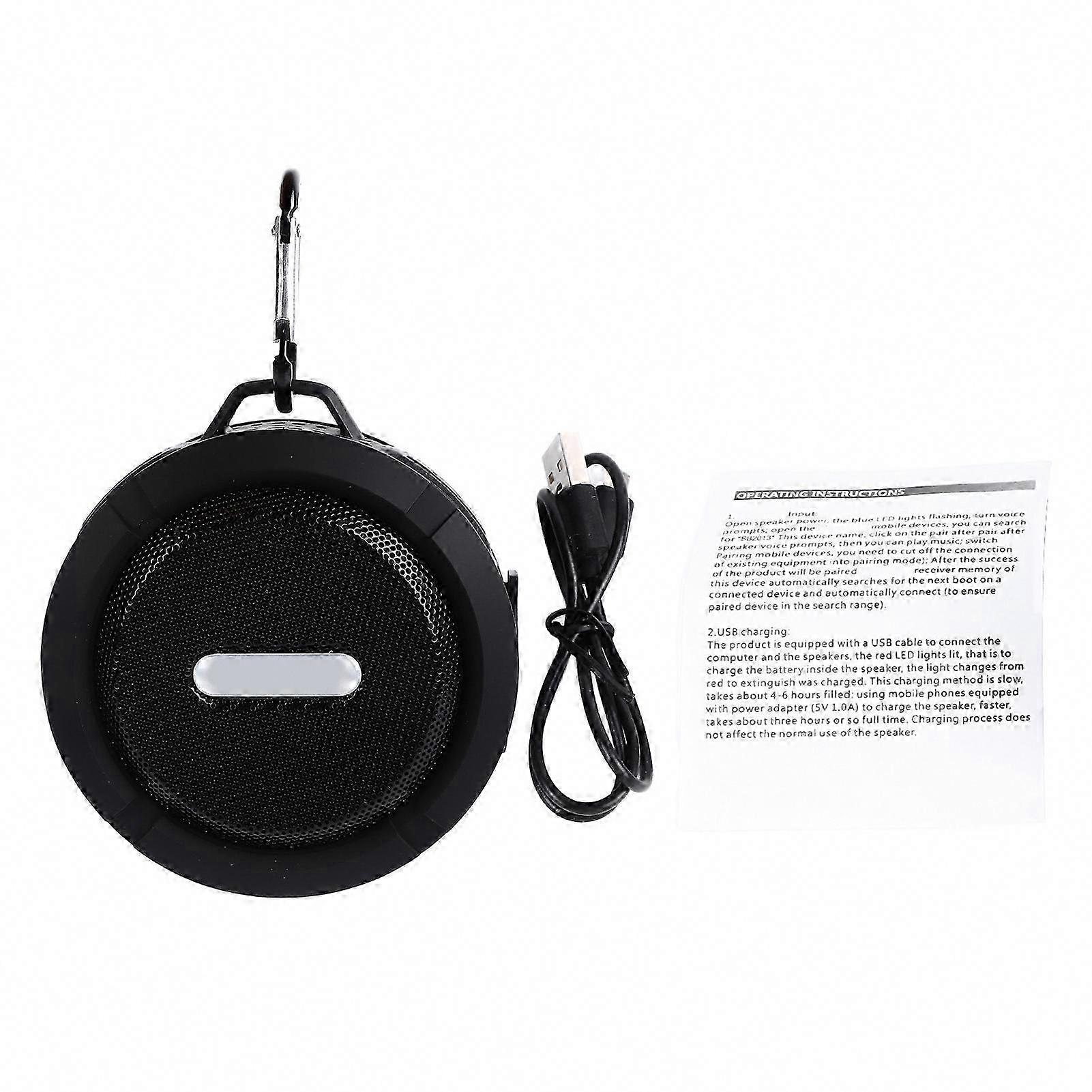 Tragbarer Bluetooth-lautsprecher, Ipx7 Wasserdicht, Mini-funklautsprecher Für Reisen, Partys, Outdoor-aktivitäten, Auto – Kraftvoller Klang, Schwarz