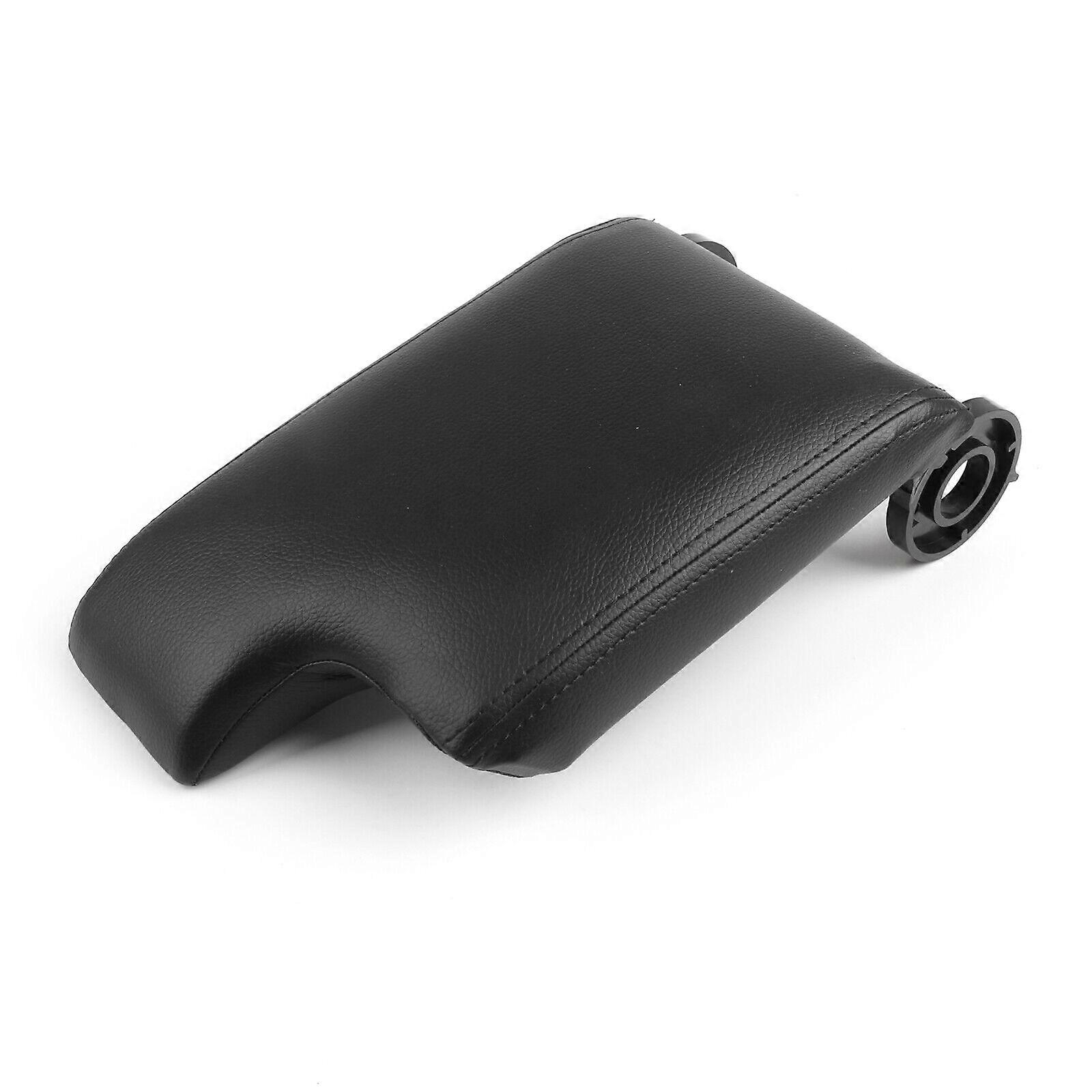 Schwarzer Lederbezug Für Die Mittelarmlehne Für Bmw 3er E46 (1998-2006)