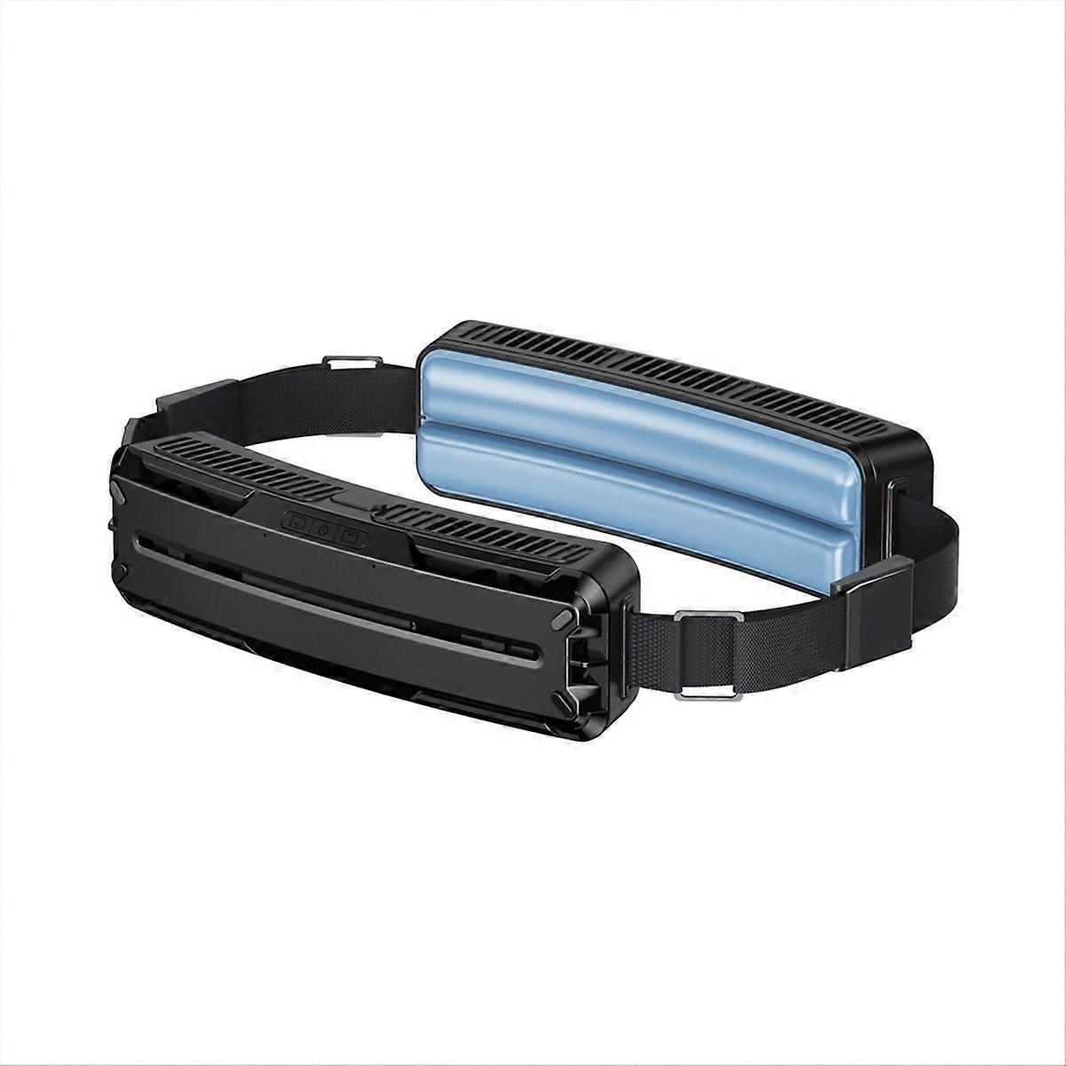 Wiederaufladbarer Usb-lüftergürtel Für Den Sommer, Ideal Zum Laufen, Für Landwirtschaft, Reisen, Sport Und Angeln (schwarz)